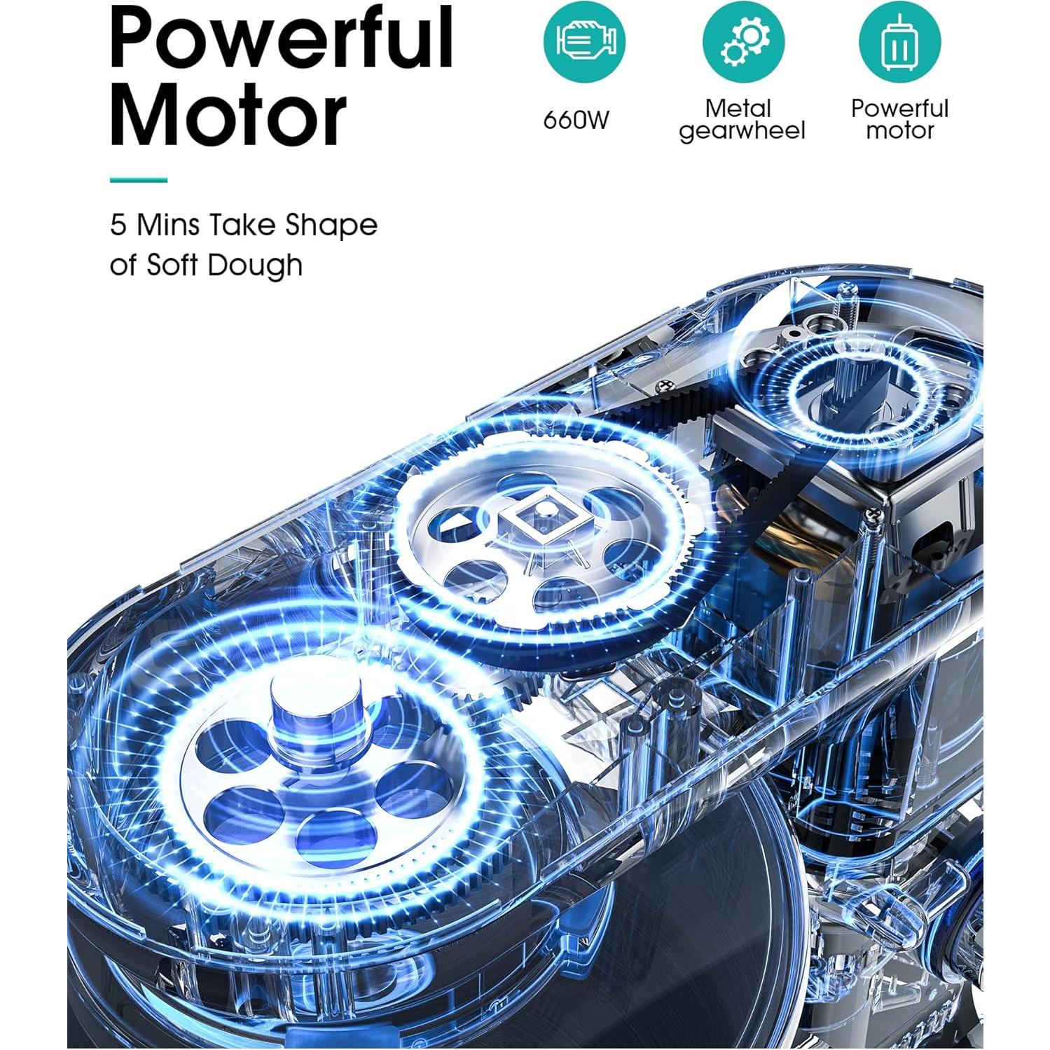 Mezclador de pie Facelle SM-1519U 660W 6.5L 6 velocidades