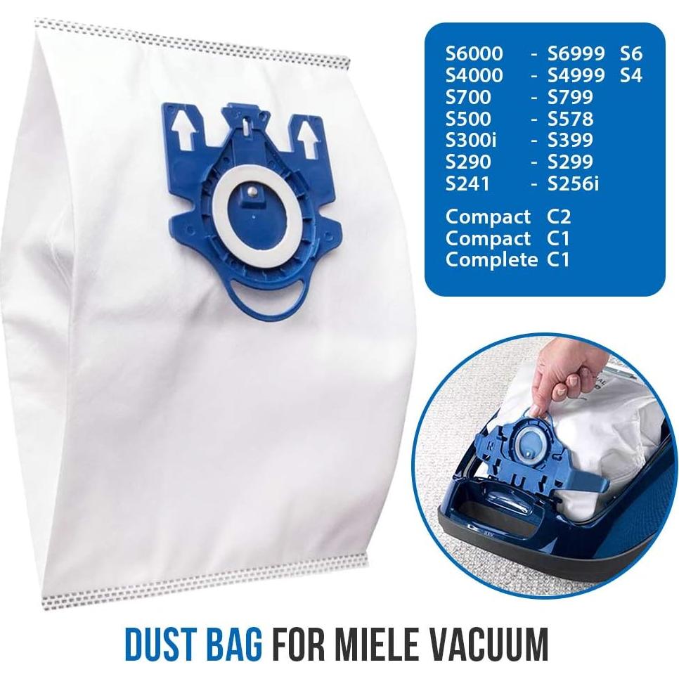 Bolsas de Reemplazo Miele GN Wagfall - 10 Bolsas + 2 Filtros