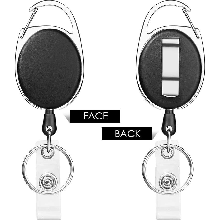 Portatarjetas Retráctil MoeverEX Negro 10 Piezas 69 cm