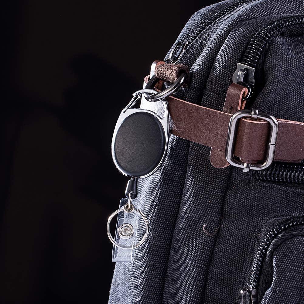 Portatarjetas Retráctil MoeverEX Negro 10 Piezas 69 cm