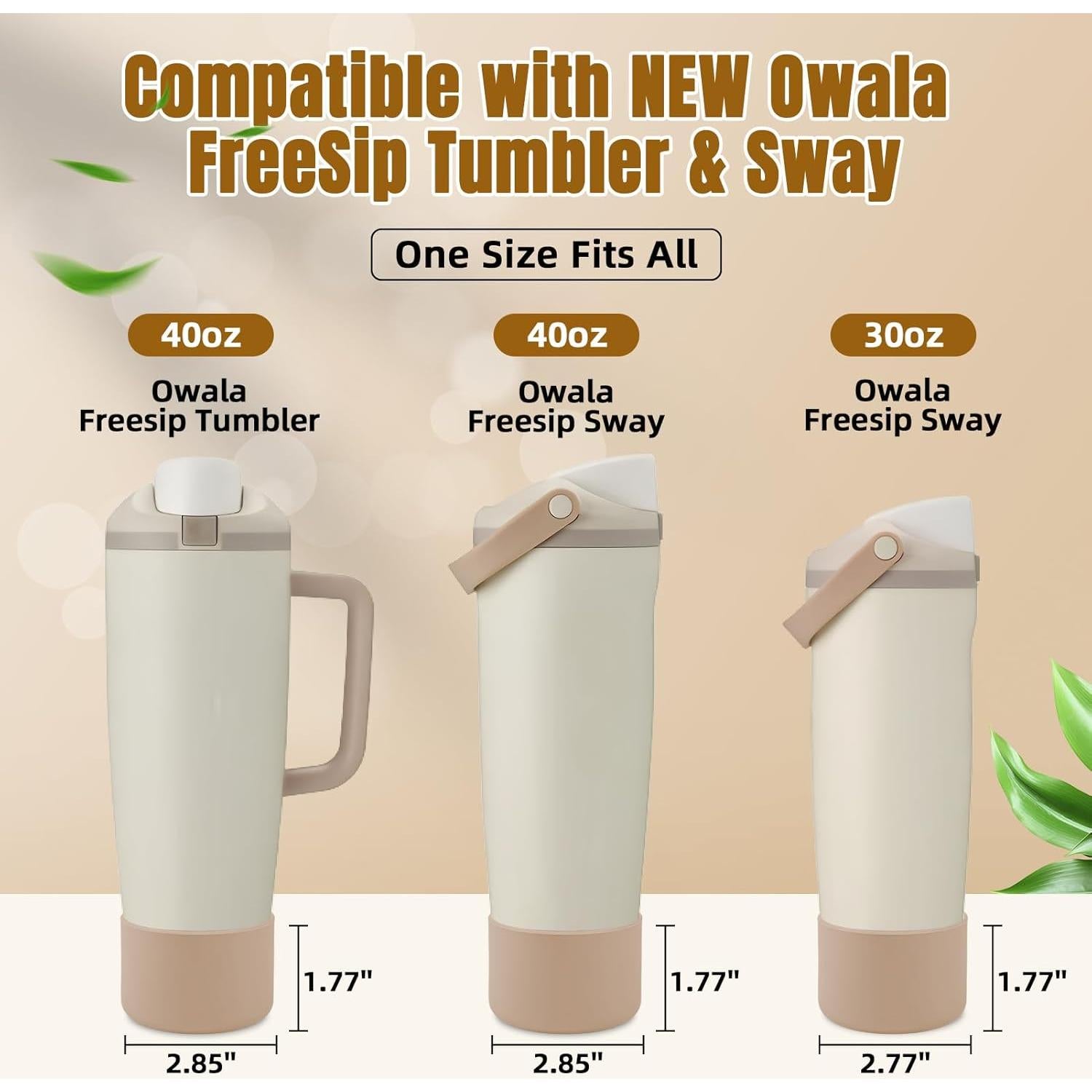 Funda de Silicona BKBY para Botellas Owala 30oz y 40oz - 2 Piezas