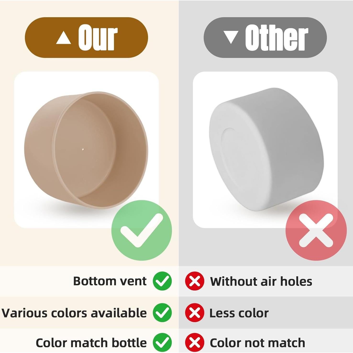 Funda de Silicona BKBY para Botellas Owala 30oz y 40oz - 2 Piezas