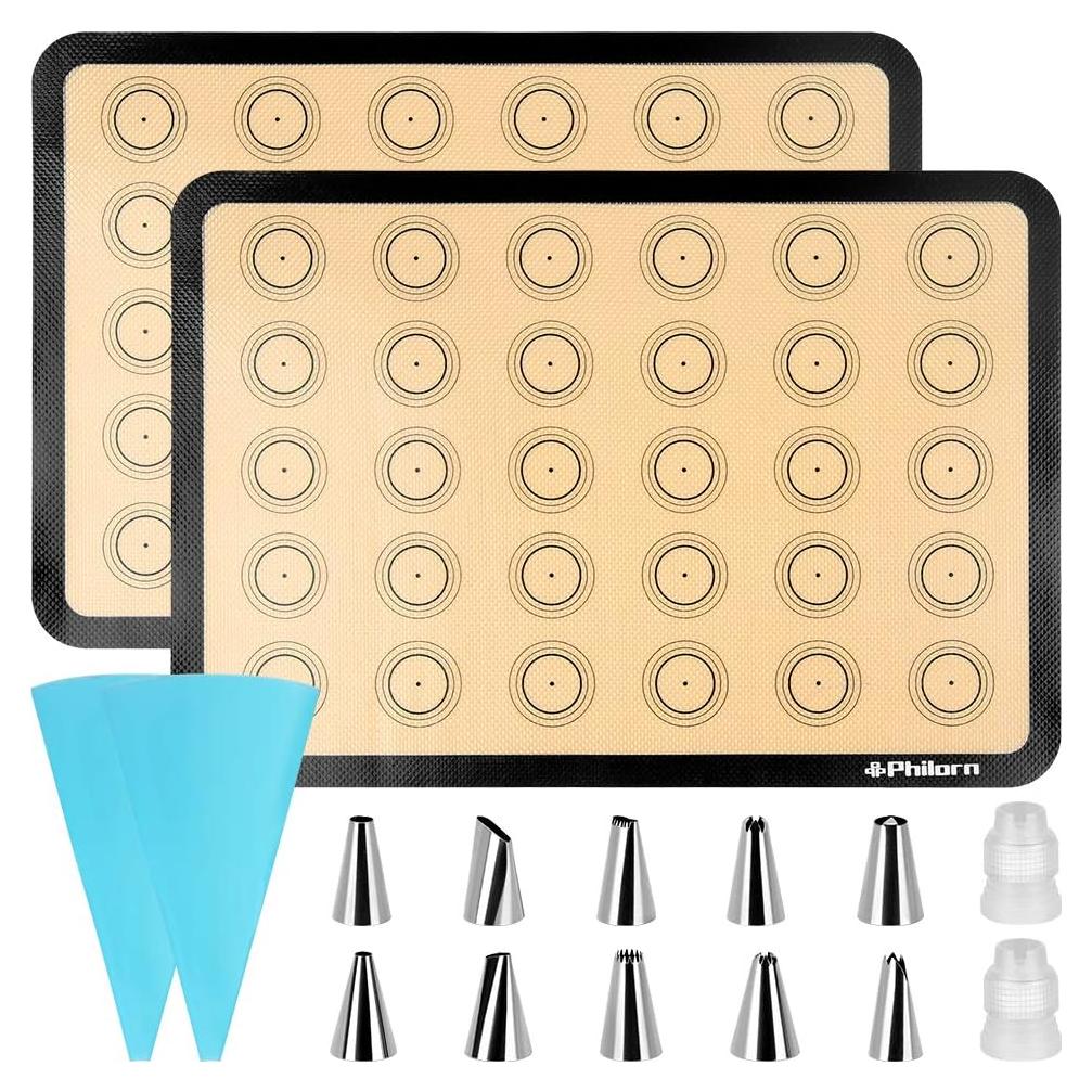 Juego de Tapetes de Silicona PHILORN 42x29 cm Antiadherente