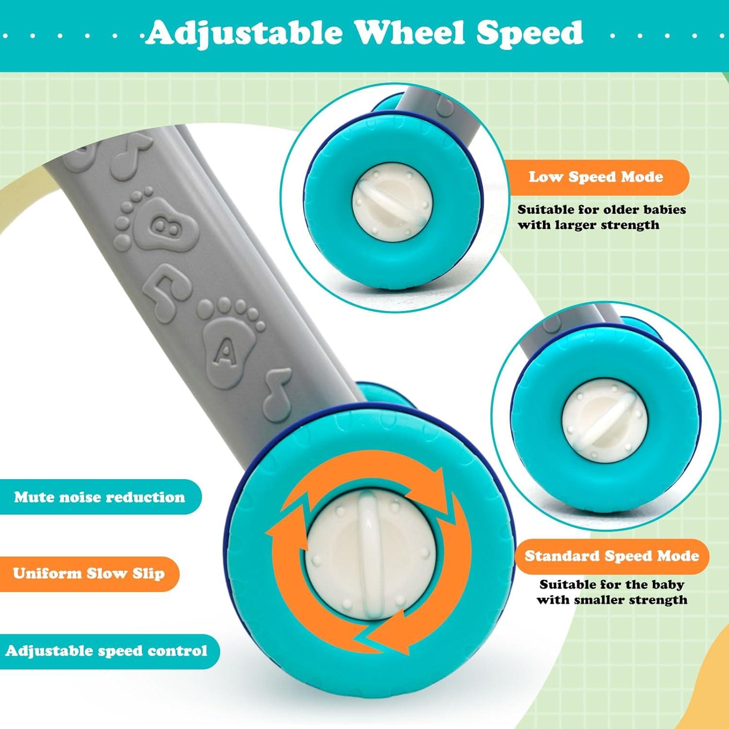 Andador de Aprendizaje 3 en 1 Azul - Multifuncional con Panel de Juego