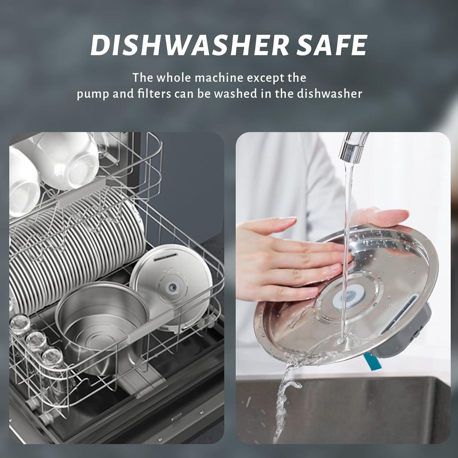 Fuente de Agua para Gatos DOOOB 3.2L Acero Inoxidable 8 Filtros