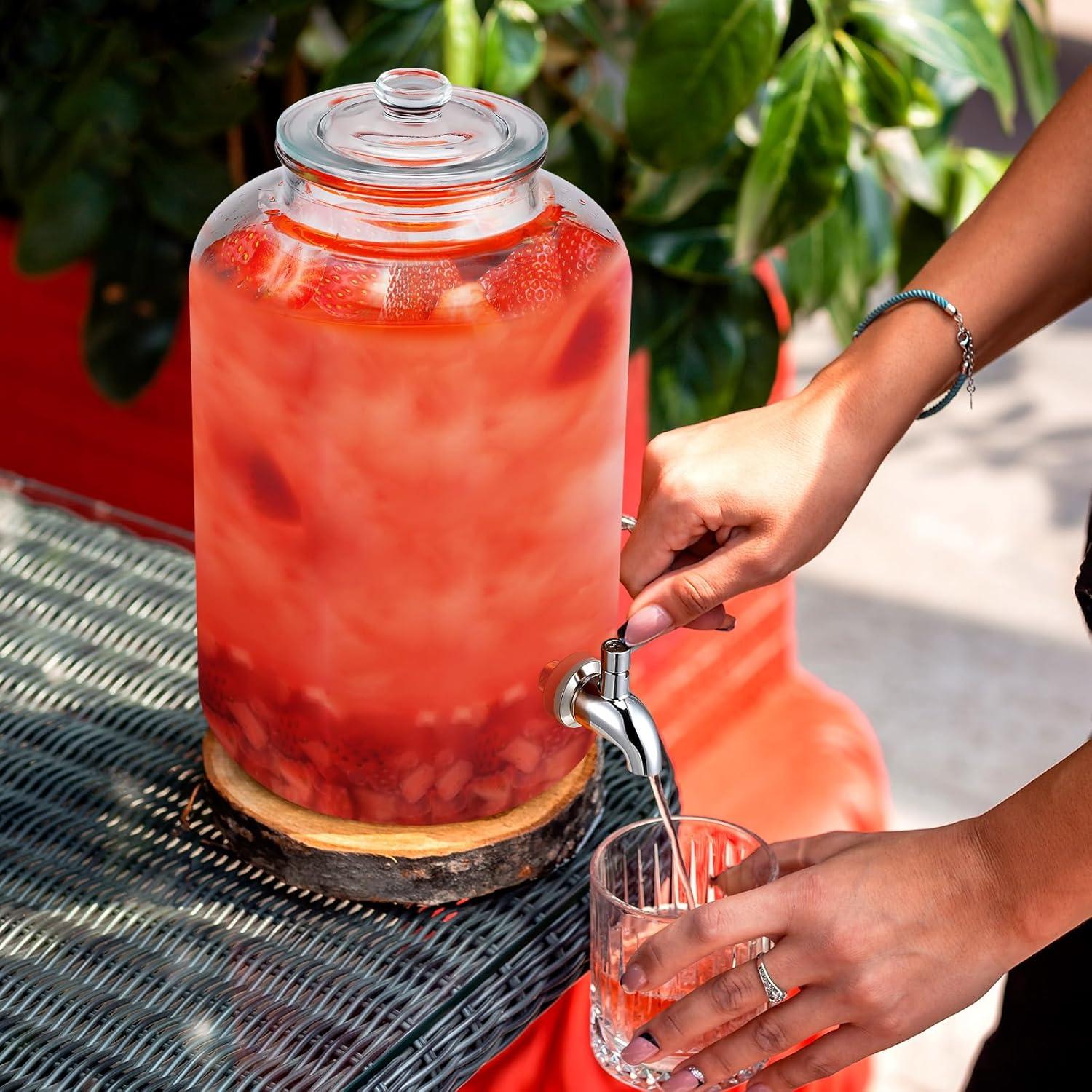 Dispensador de Agua de Vidrio Newtay 20L con Grifo de Acero