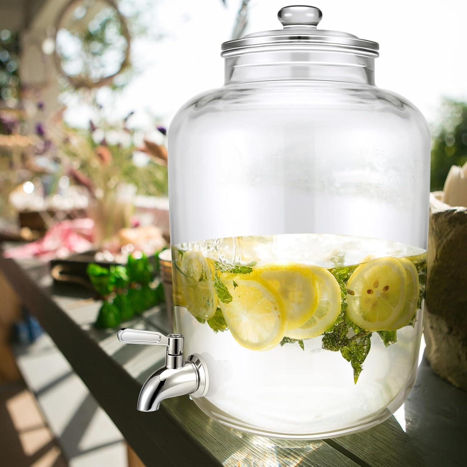 Dispensador de Agua de Vidrio Newtay 20L con Grifo de Acero