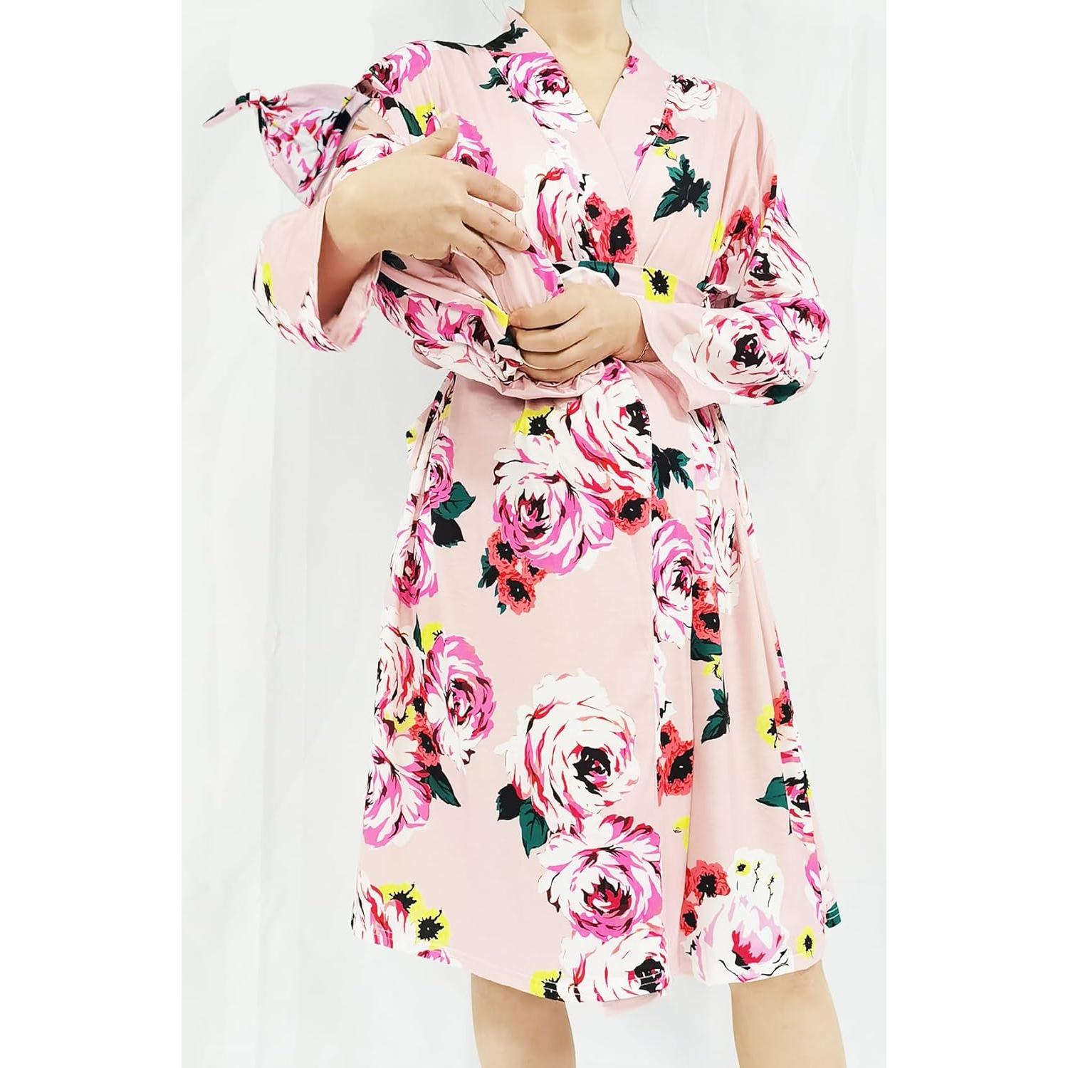 Bata de Maternidad SUFEINI con Manta y Sombrero - Postparto