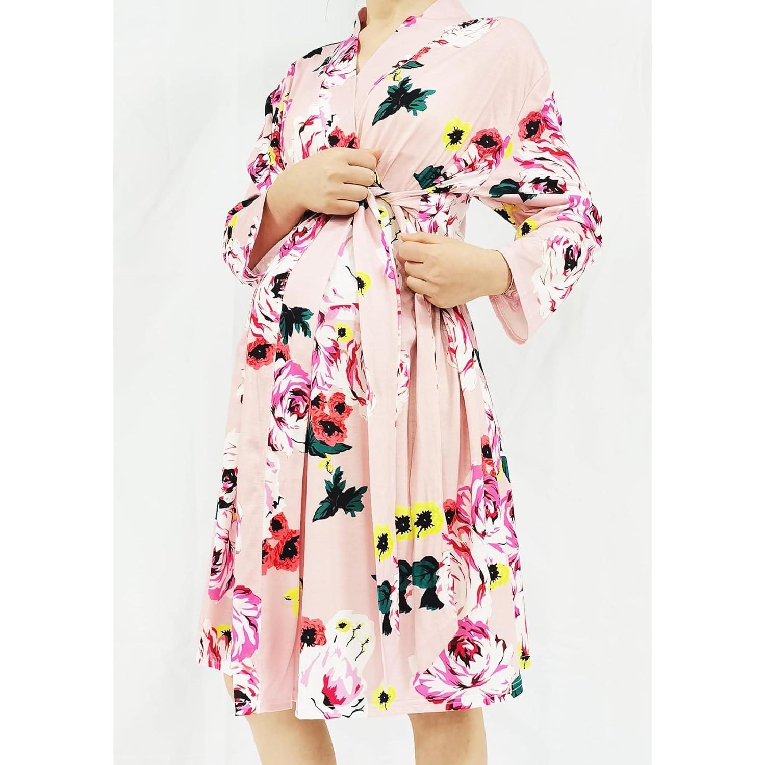 Bata de Maternidad SUFEINI con Manta y Sombrero - Postparto