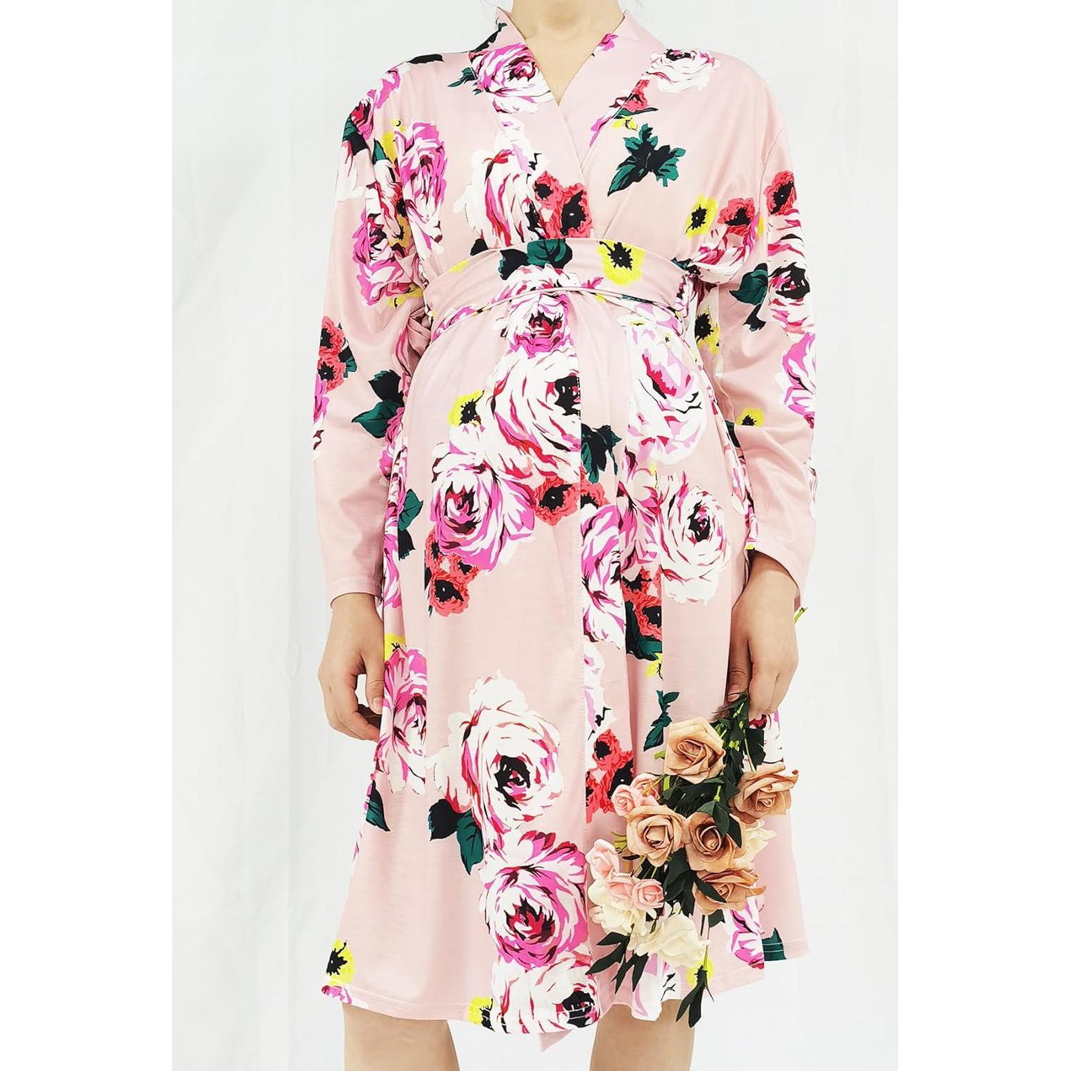 Bata de Maternidad SUFEINI con Manta y Sombrero - Postparto