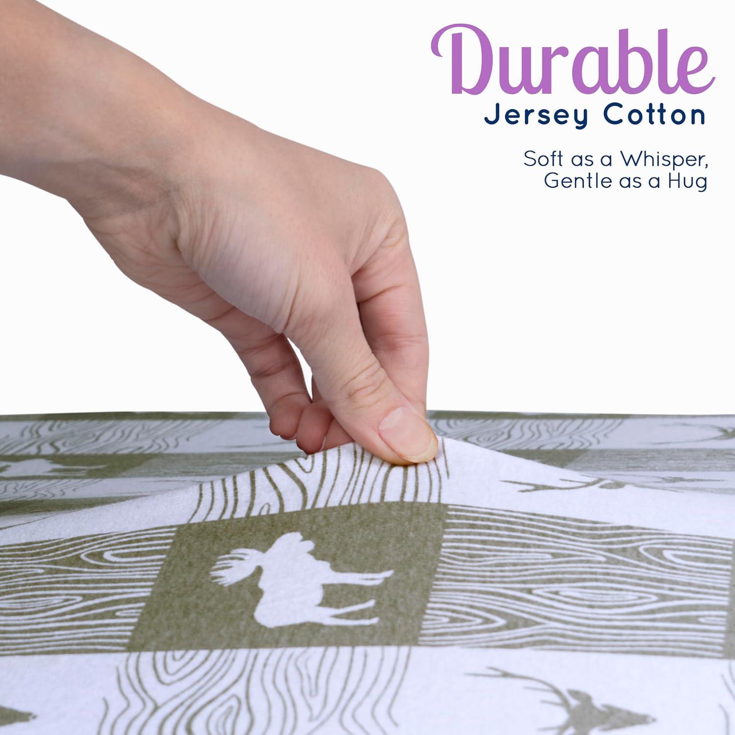 Sábanas Ajustadas Cuna Grow Wild 3 Piezas Algodón 132x71 cm