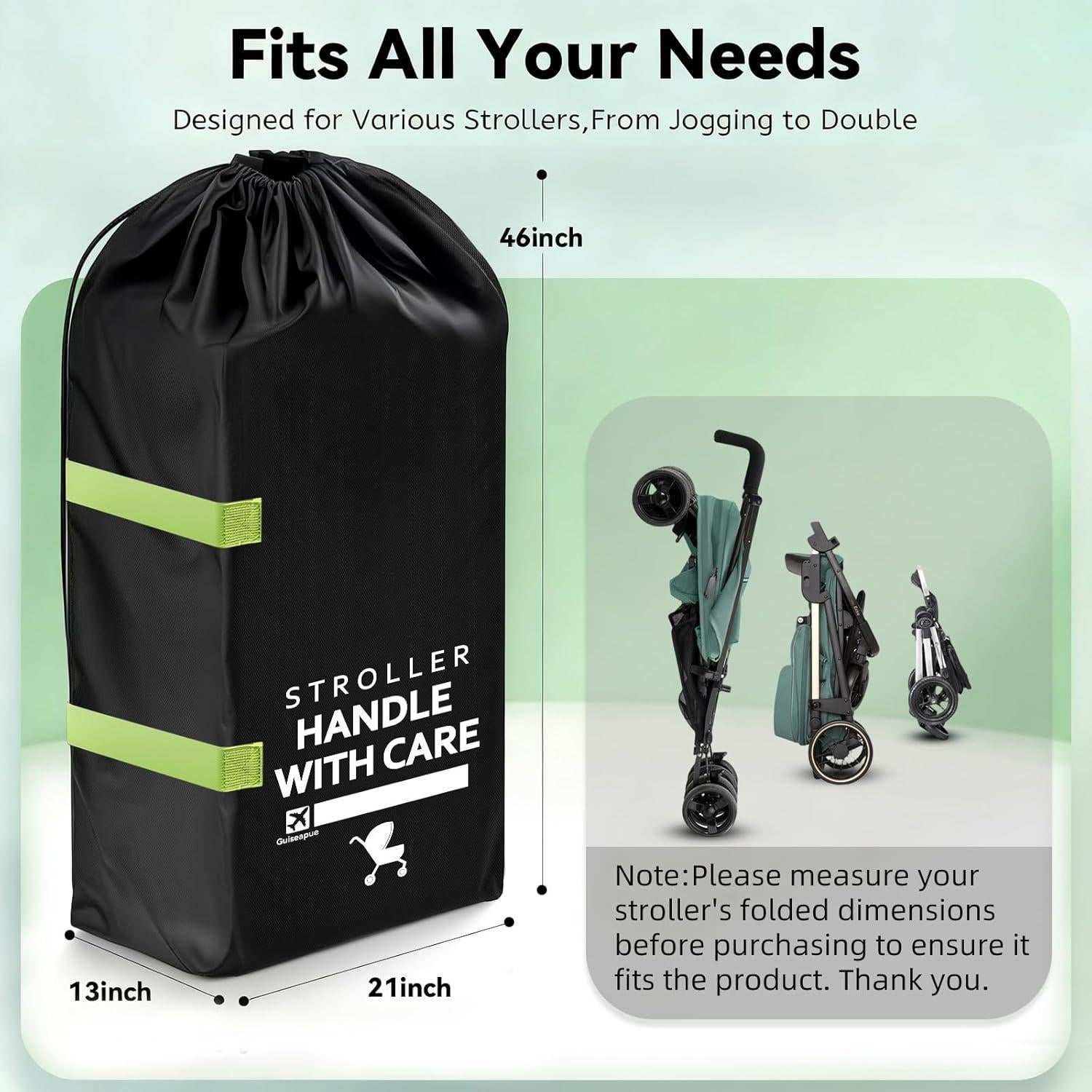 Bolsa de Viaje para Cochecito Guiseapue 117x53x33 cm