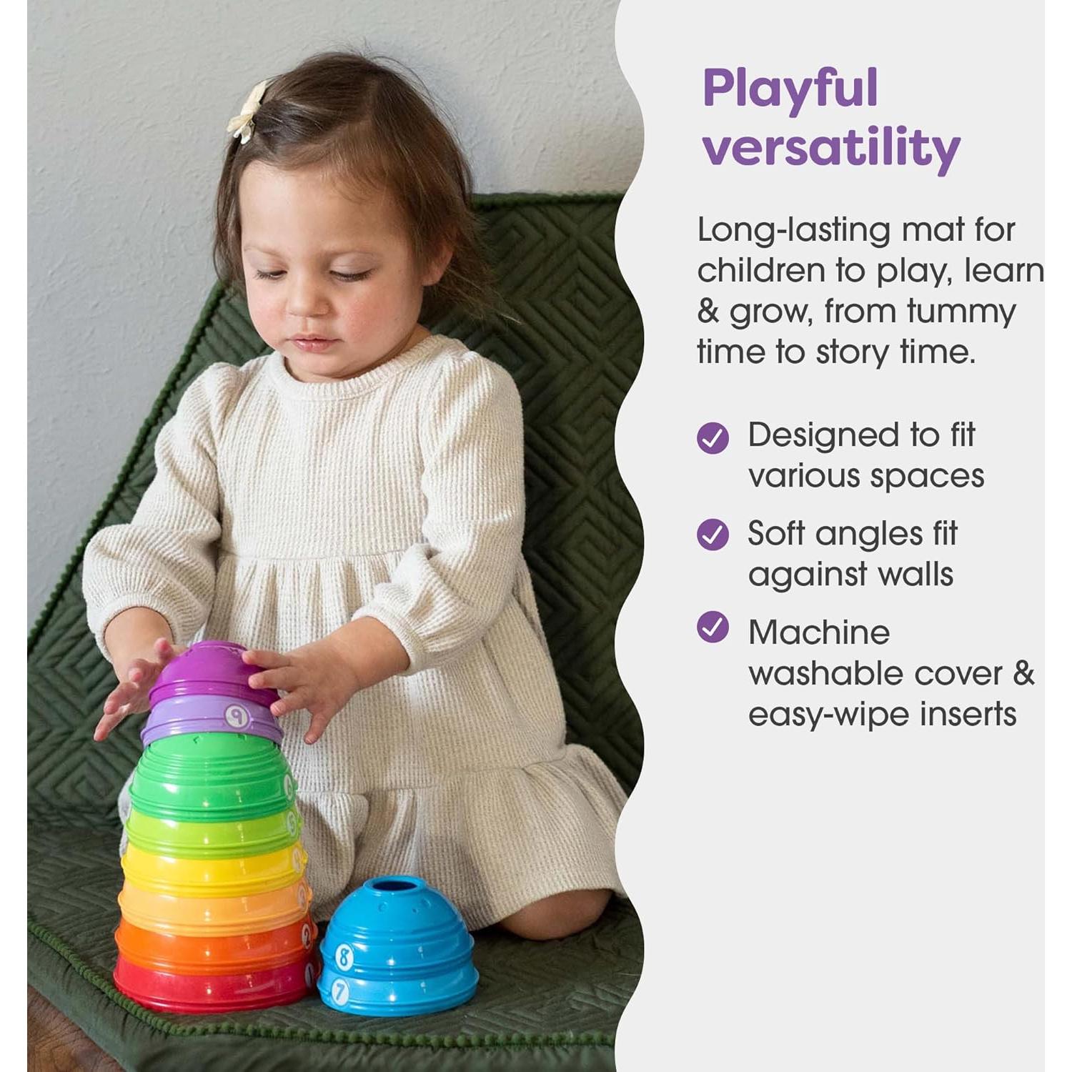 Alfombra de Juego Boppy Laberinto Musgo - Plegable y Antideslizante