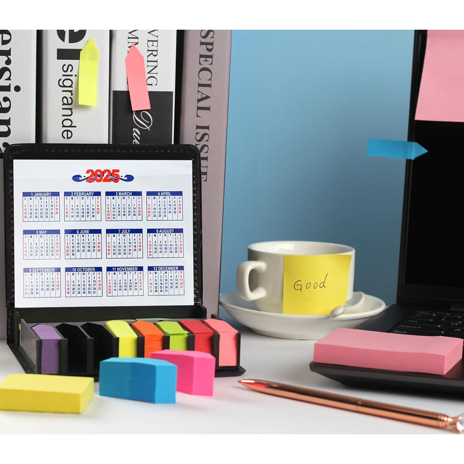 Pestañas Adhesivas JIEYAN 2000 Piezas Multicolores con Caja PU