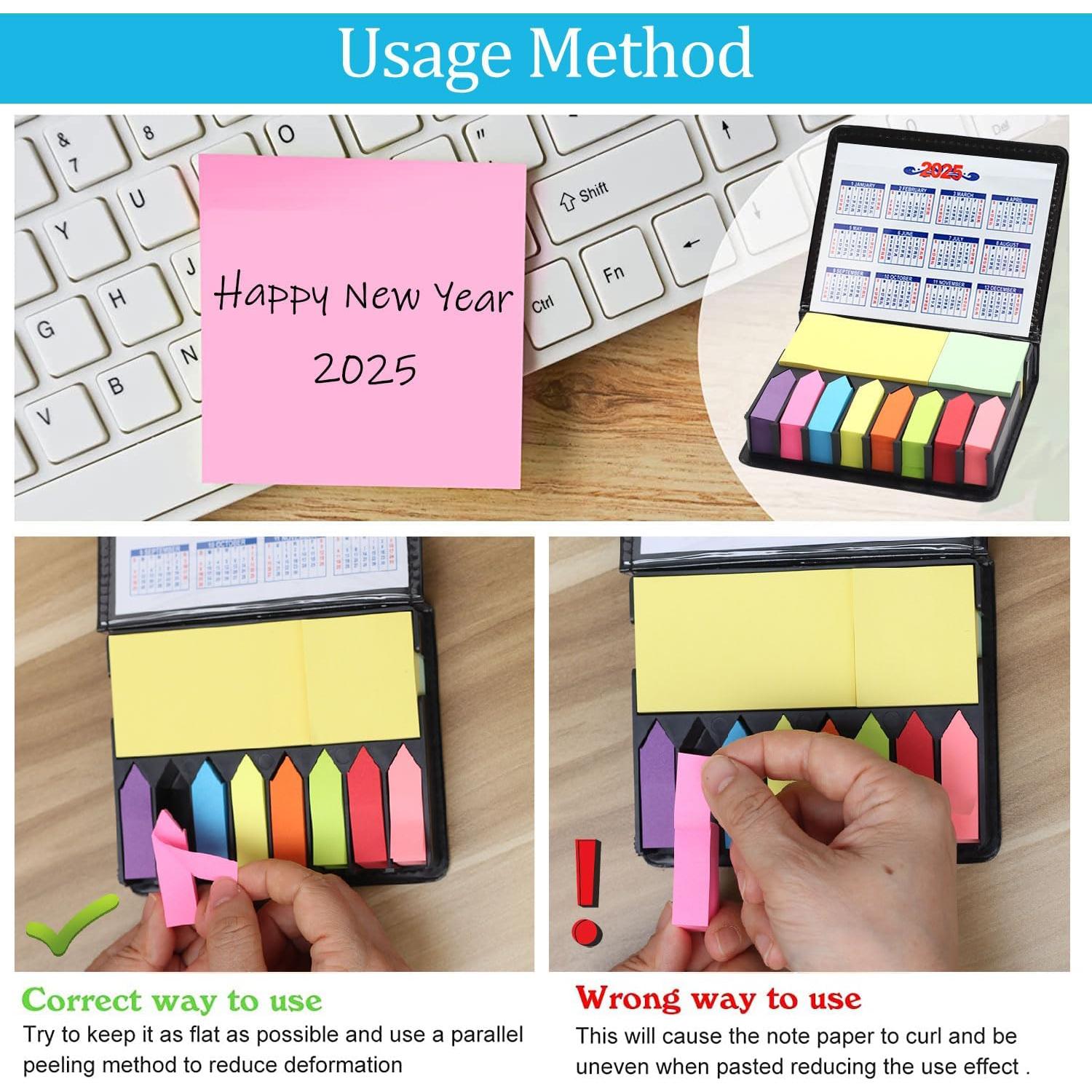 Pestañas Adhesivas JIEYAN 2000 Piezas Multicolores con Caja PU