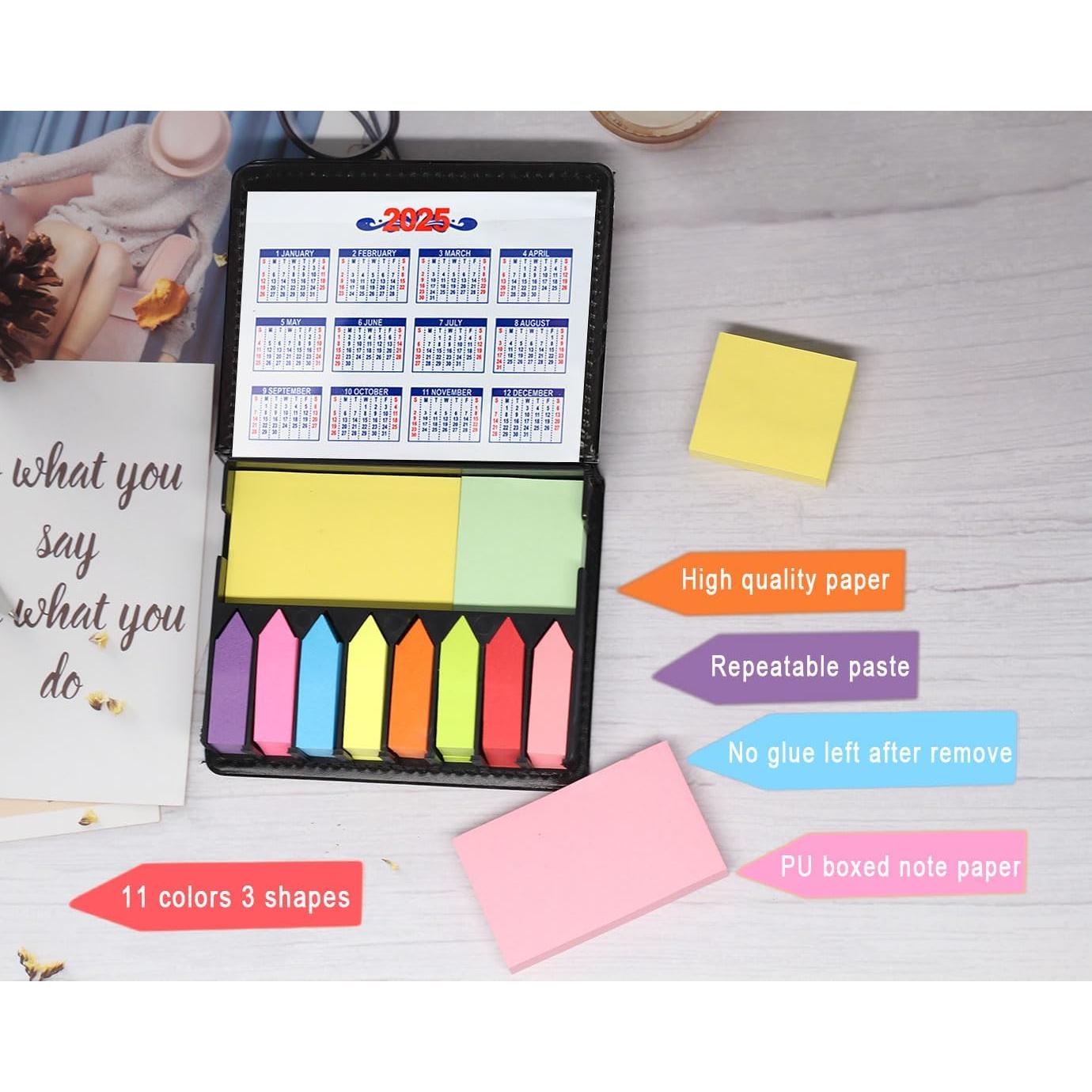 Pestañas Adhesivas JIEYAN 2000 Piezas Multicolores con Caja PU