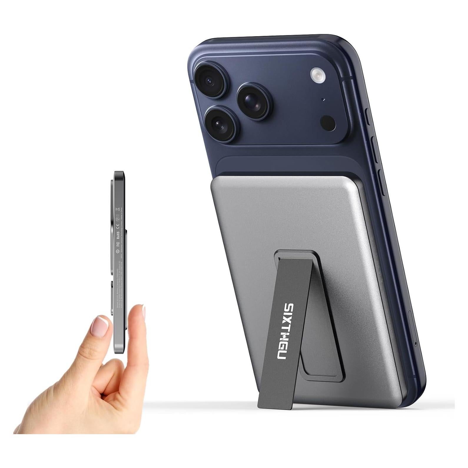 Cargador Portátil Magnético Slim 5000mAh Carga Rápida PD 20W