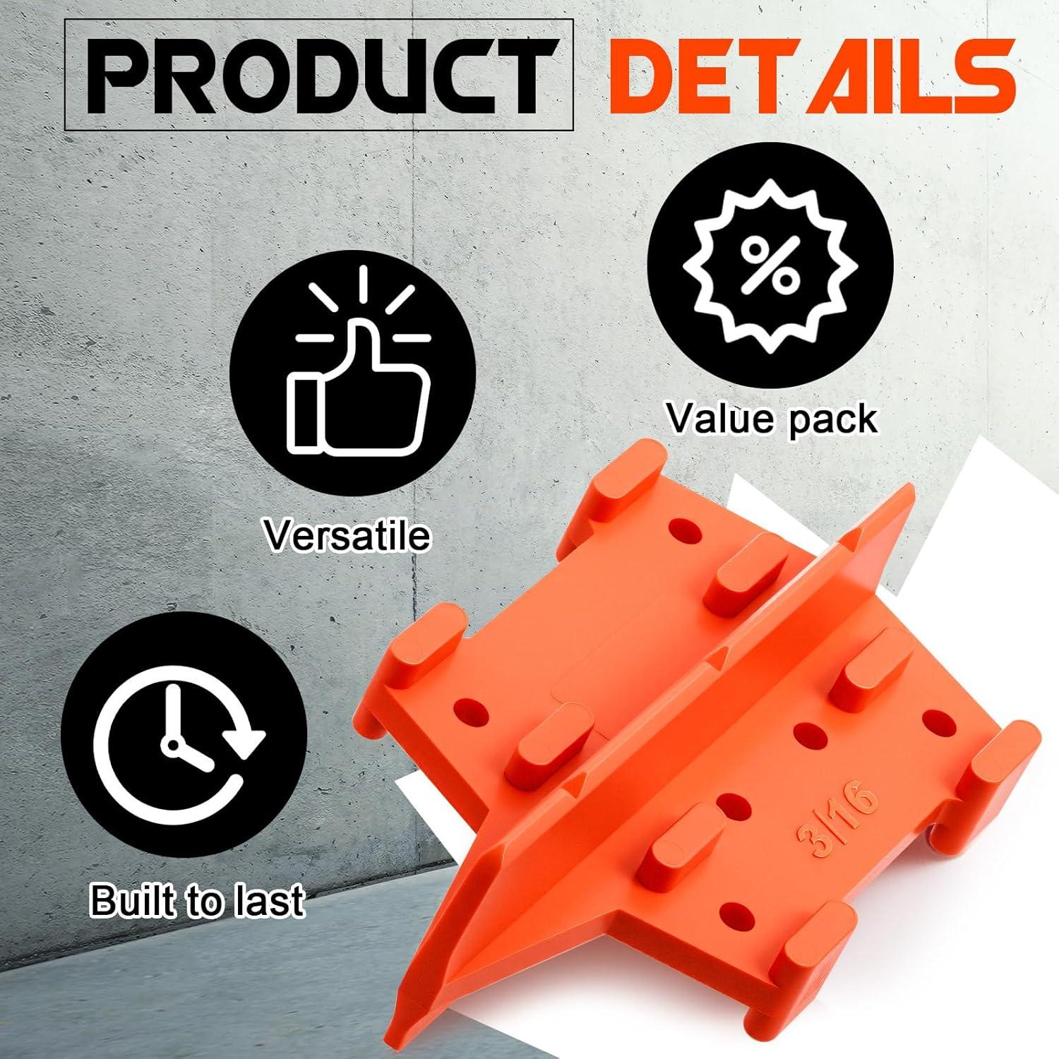 Espaciadores de Deck CroBlissful Naranja 1/8" y 3/16" - 2 Pcs