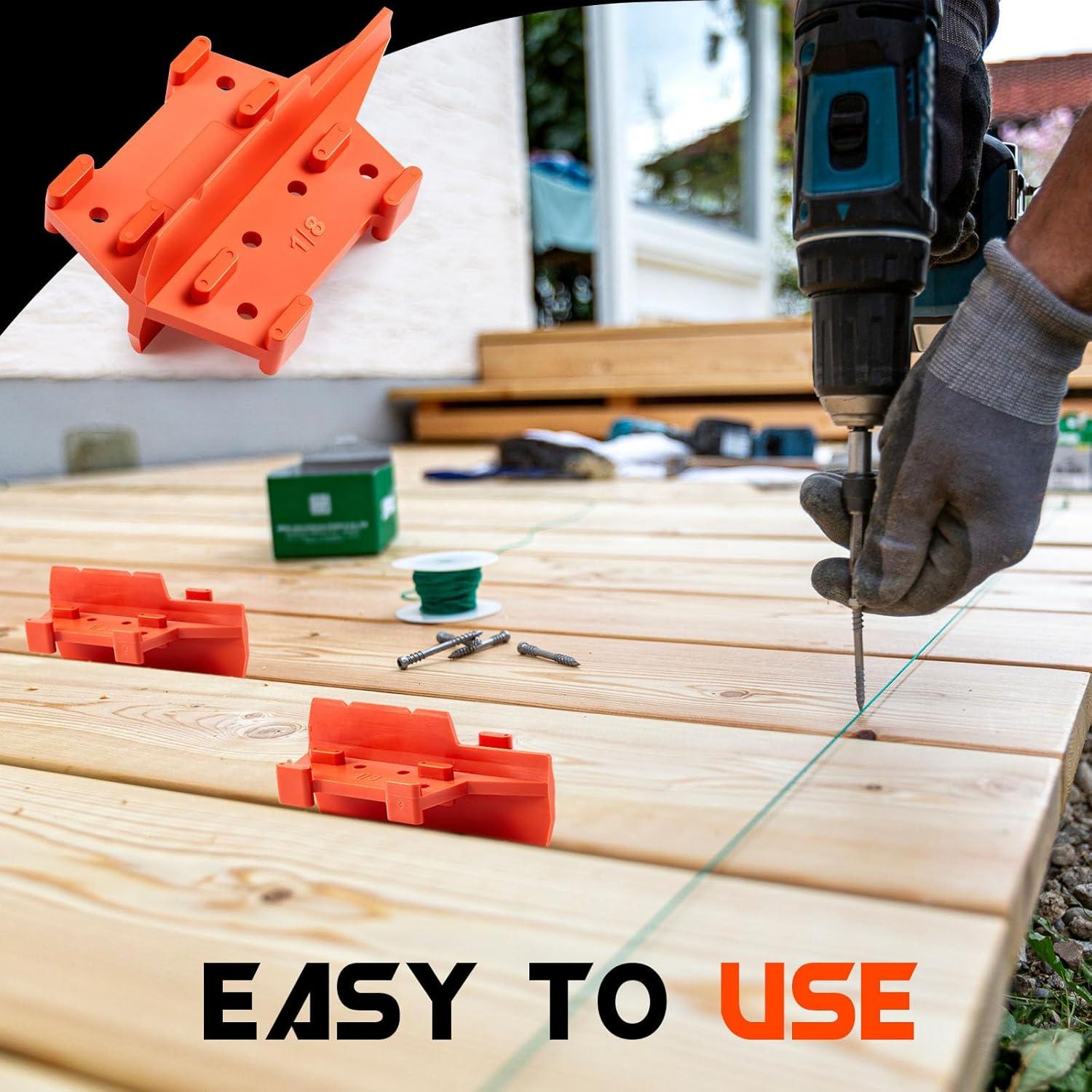 Espaciadores de Deck CroBlissful Naranja 1/8" y 3/16" - 2 Pcs