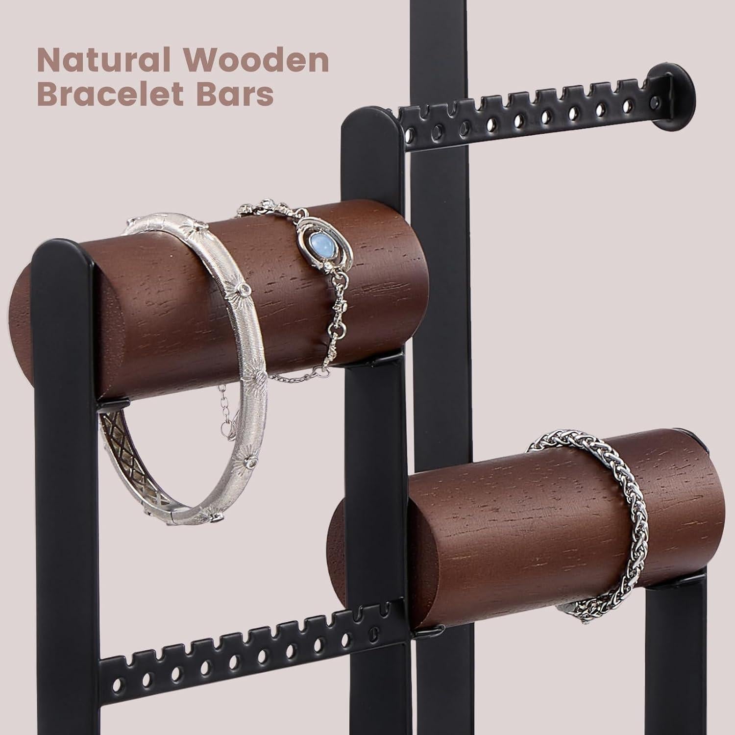 Organizador de Joyería Lolalet - Soporte Estético Negro 31 cm