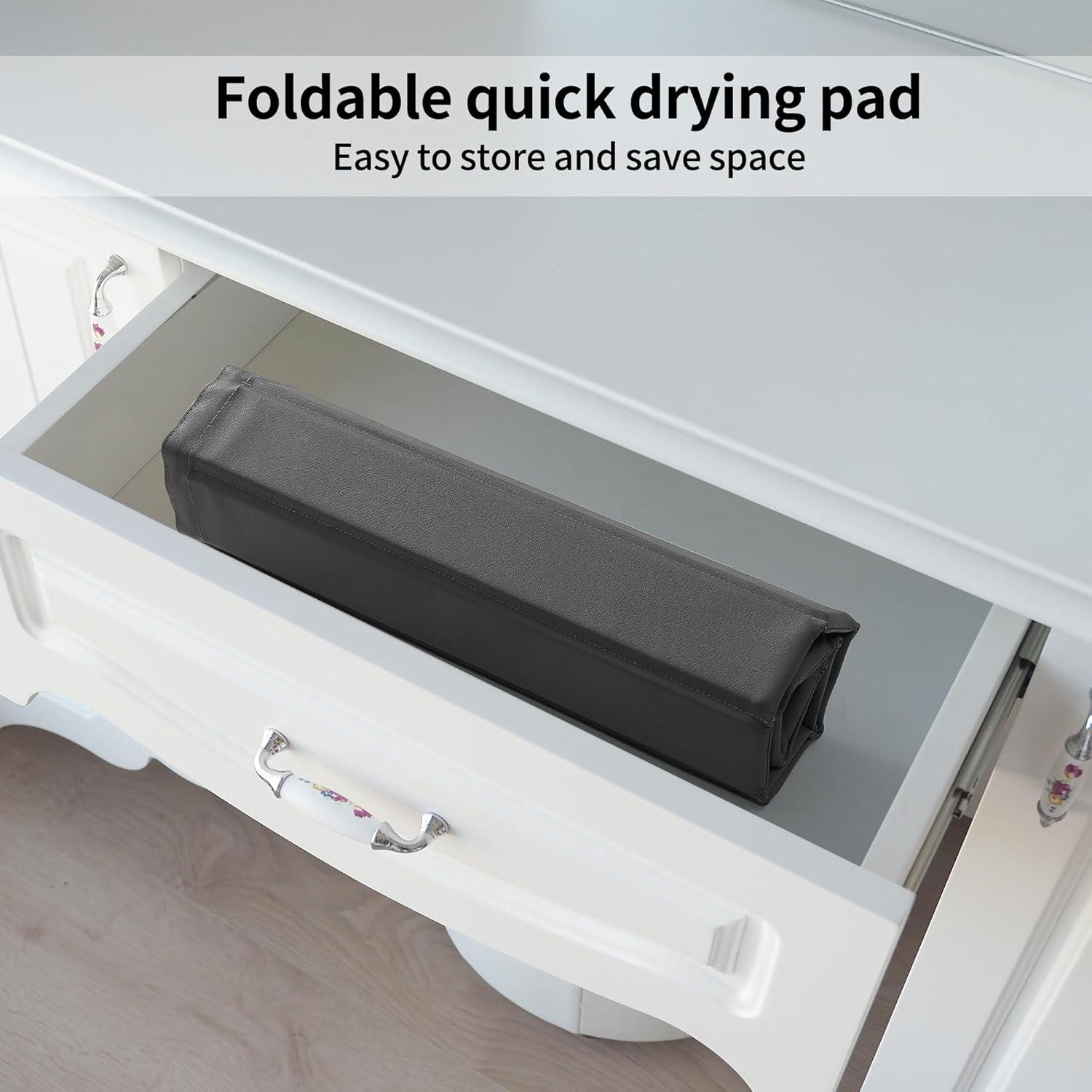 Alfombrilla de Secado de Piedra Diatomácea MORANDI 63x40cm Gris