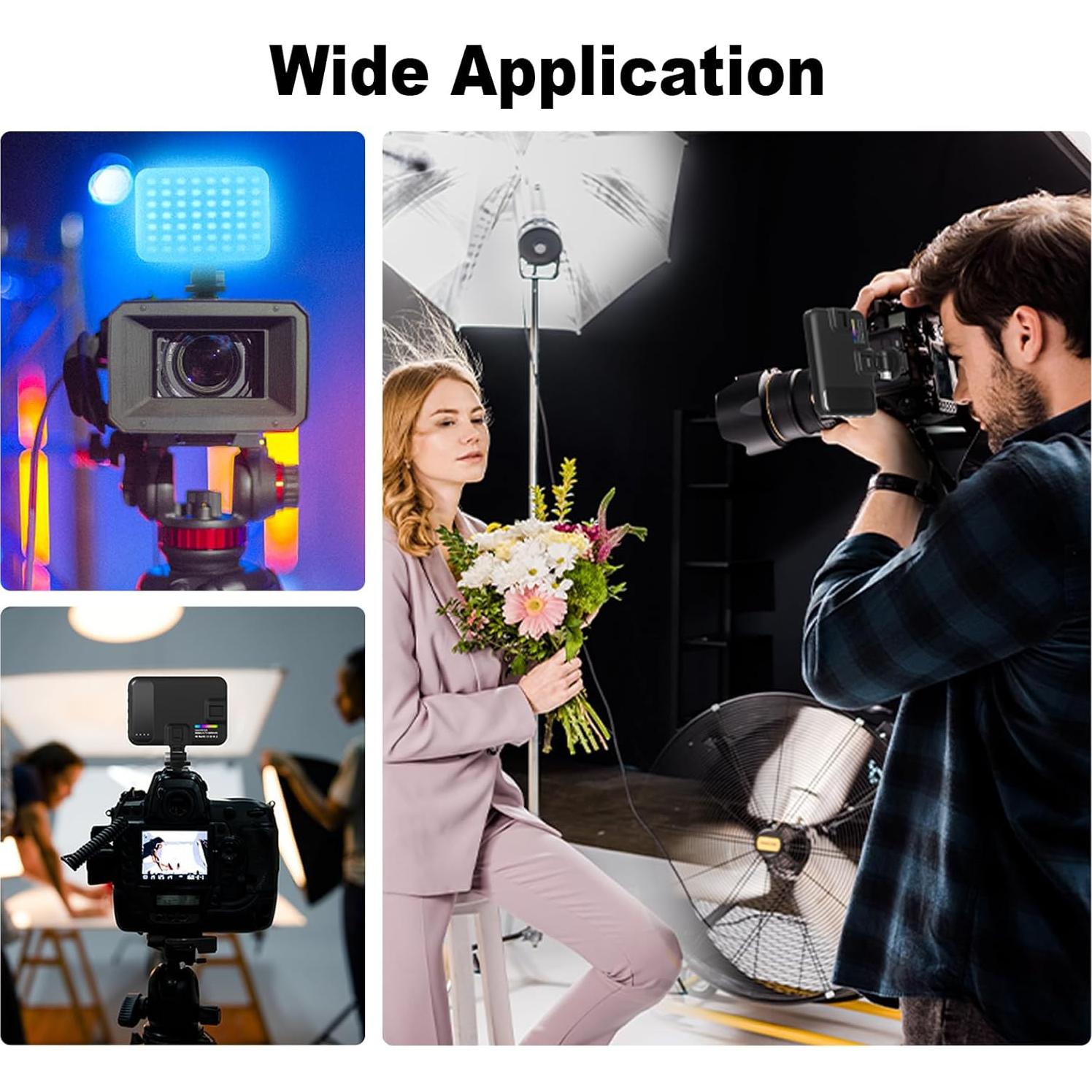 Luz de Cámara RGB Hagibis 360° LED Portátil 2200mAh