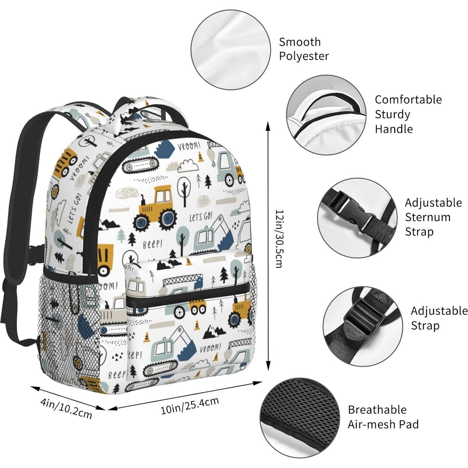 Mochila Infantil PAYOHTO Camión Excavadora 34x29x20cm