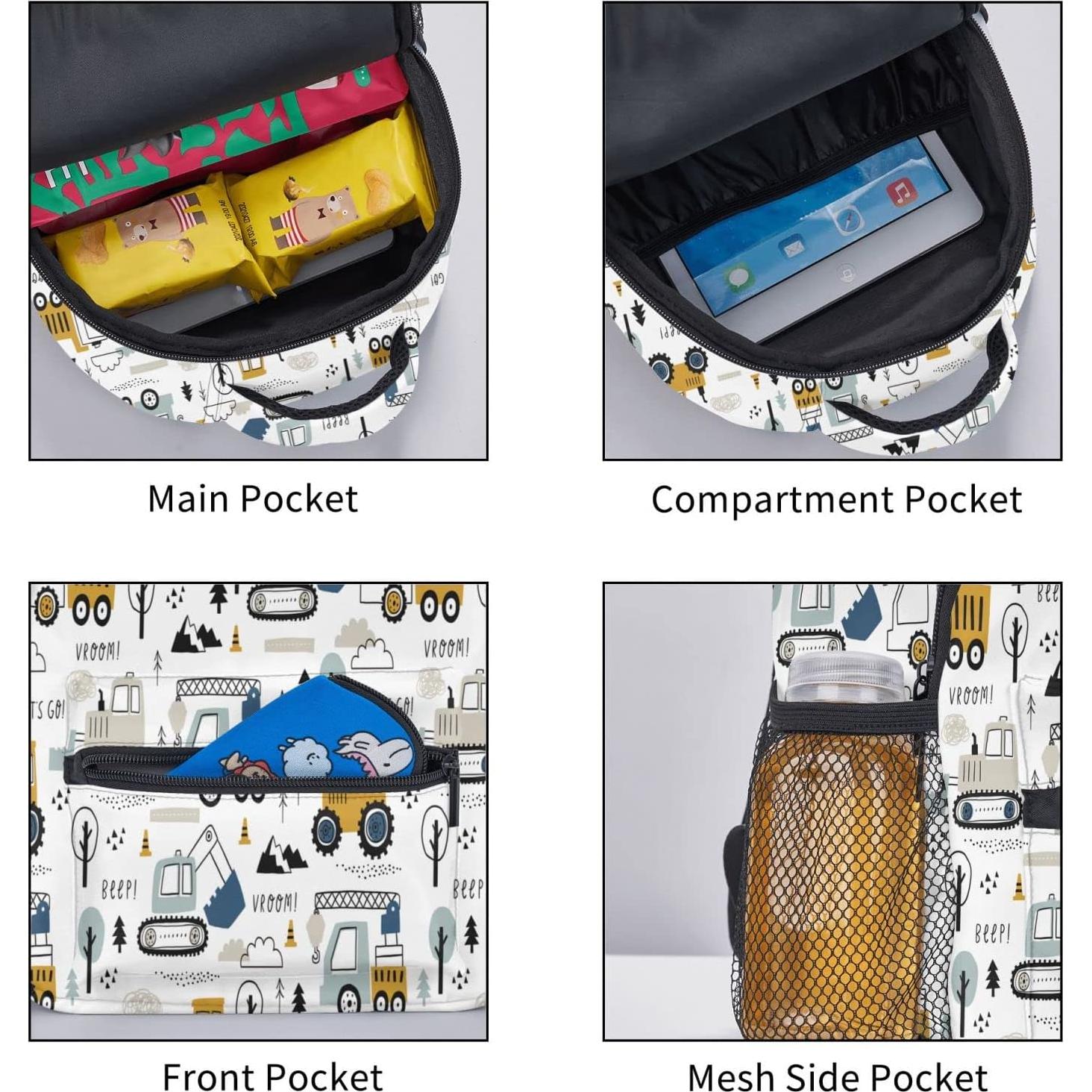 Mochila Infantil PAYOHTO Camión Excavadora 34x29x20cm