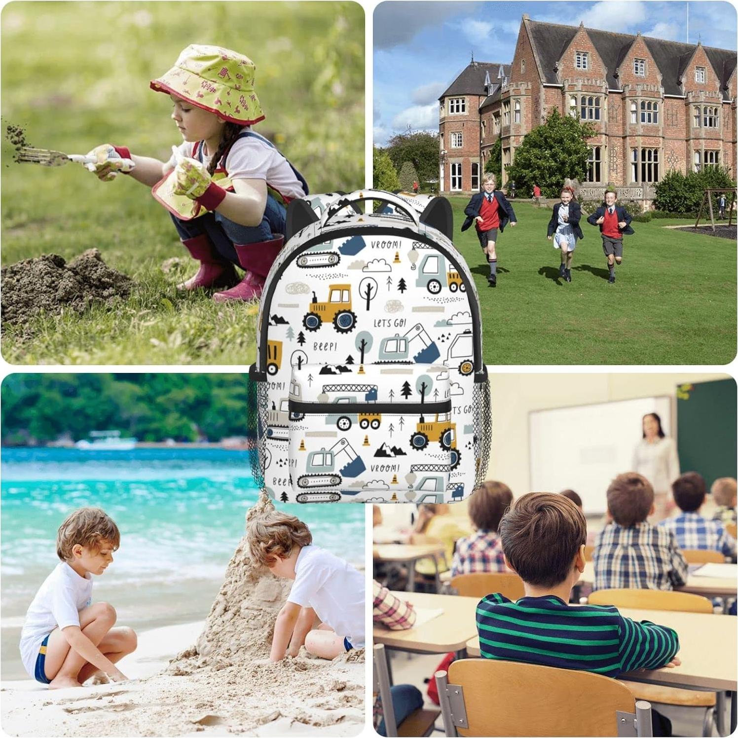 Mochila Infantil PAYOHTO Camión Excavadora 34x29x20cm