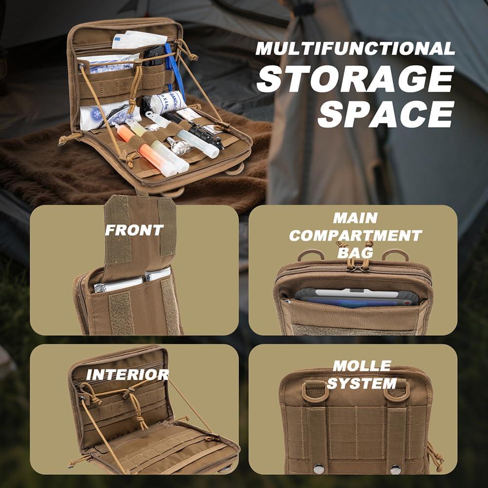 Pouch Táctico TSPRO EDC Molle Negro 22x17x37cm Organizador