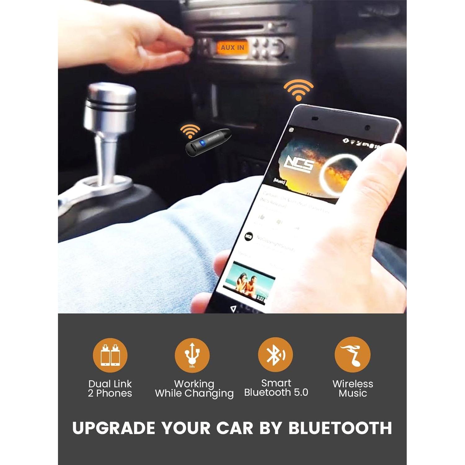 Receptor Bluetooth 5.0 Maedhawk BTR005 para Coche 3.5mm