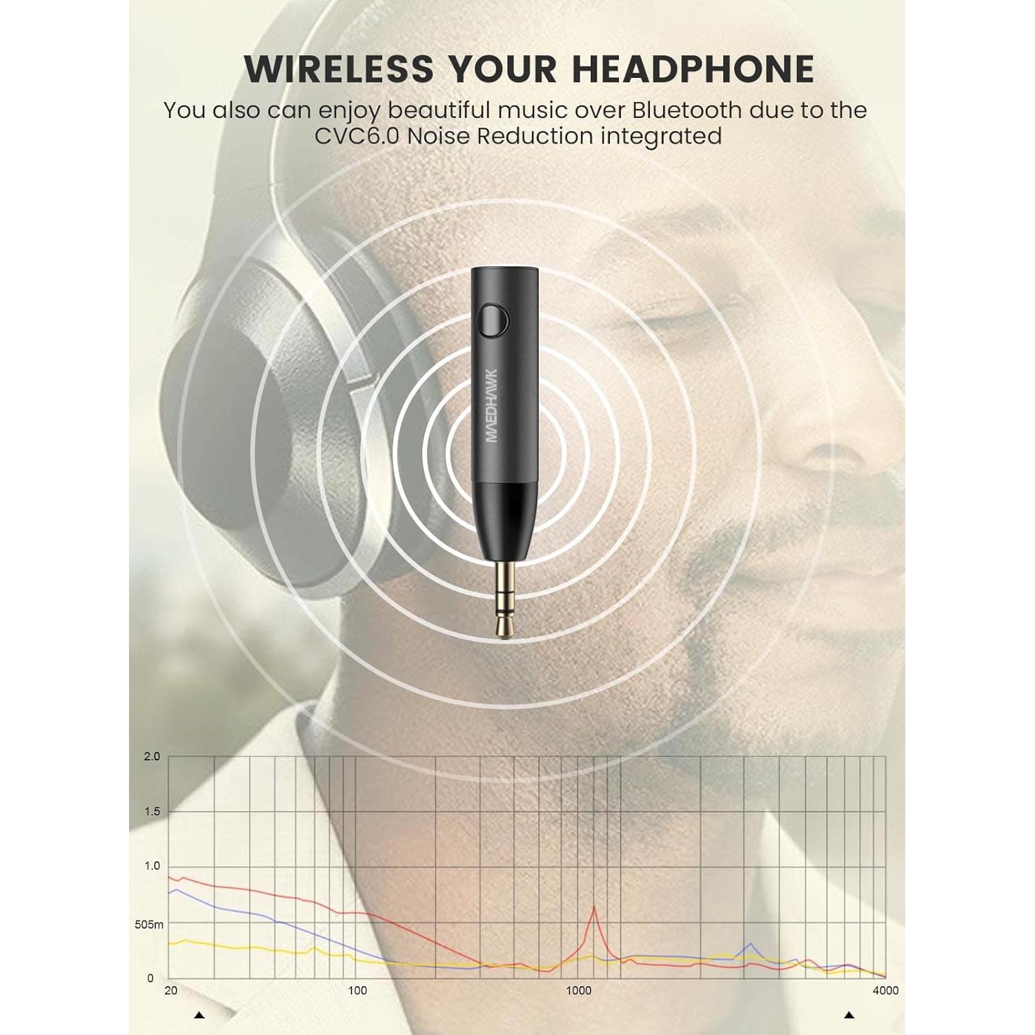 Receptor Bluetooth 5.0 Maedhawk BTR005 para Coche 3.5mm