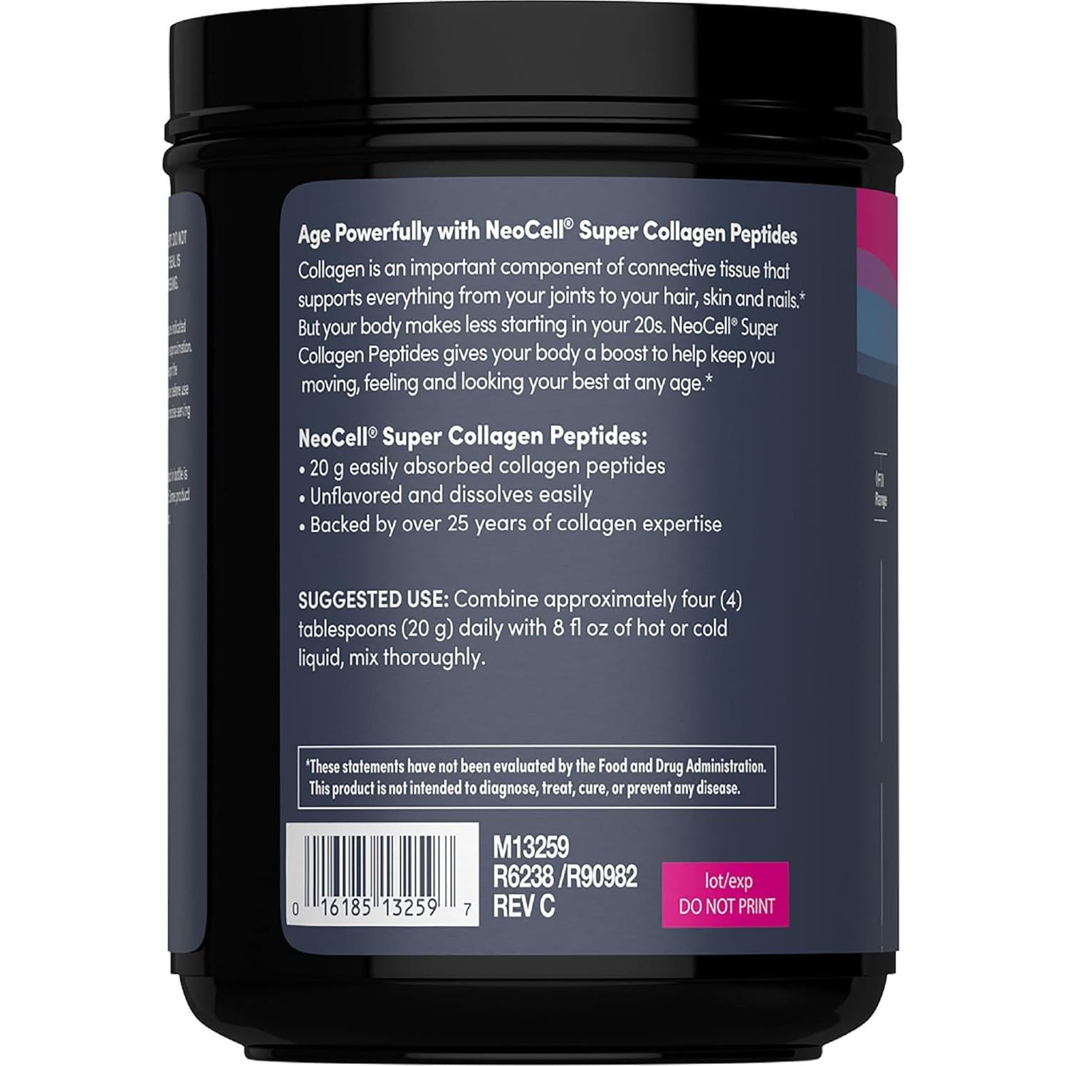 NeoCell Super Collagen Peptides Polvo 600 g Sin Sabor
