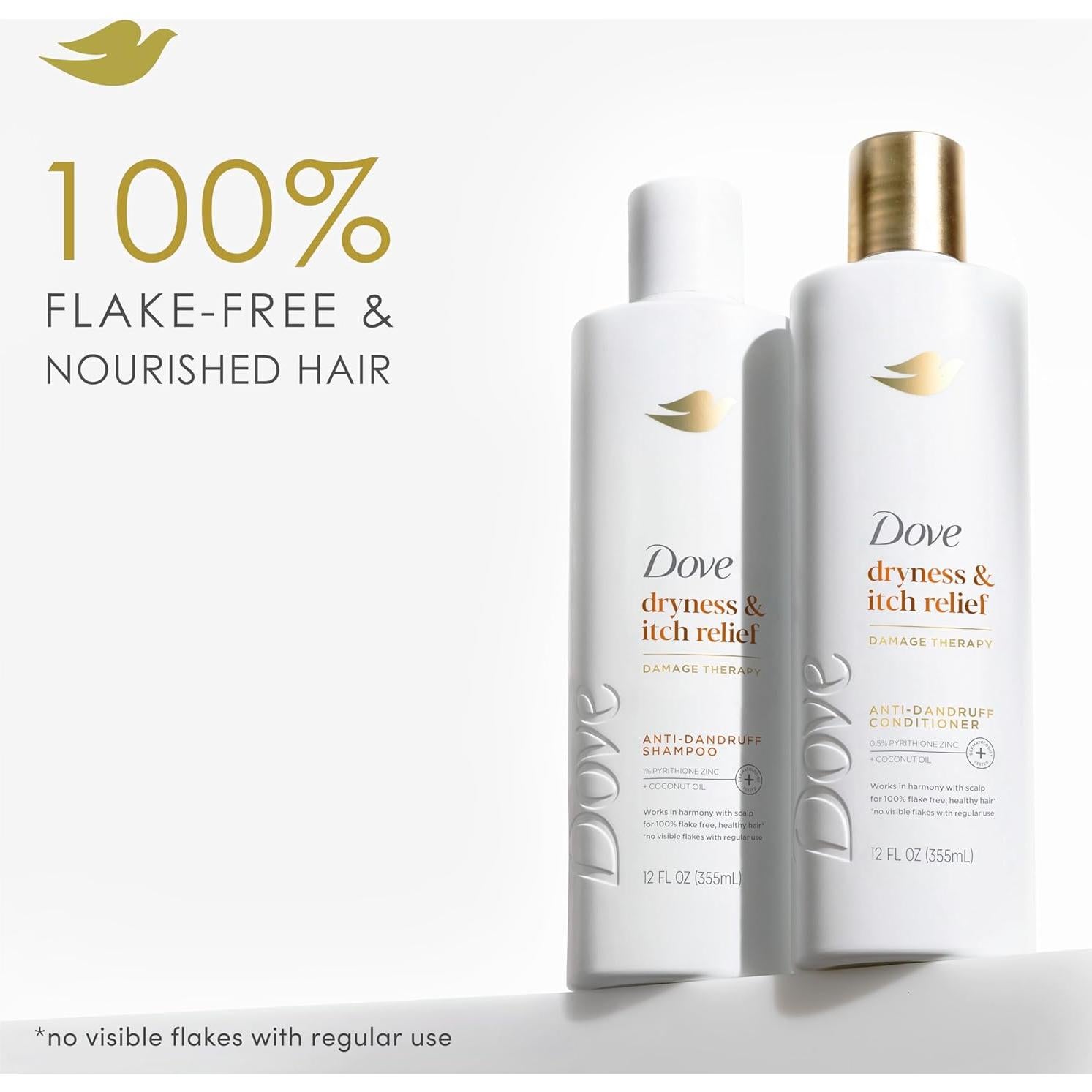 Champú Dove Derma Sequedad + Picazón 354 ml - Cuero Cabelludo Saludable