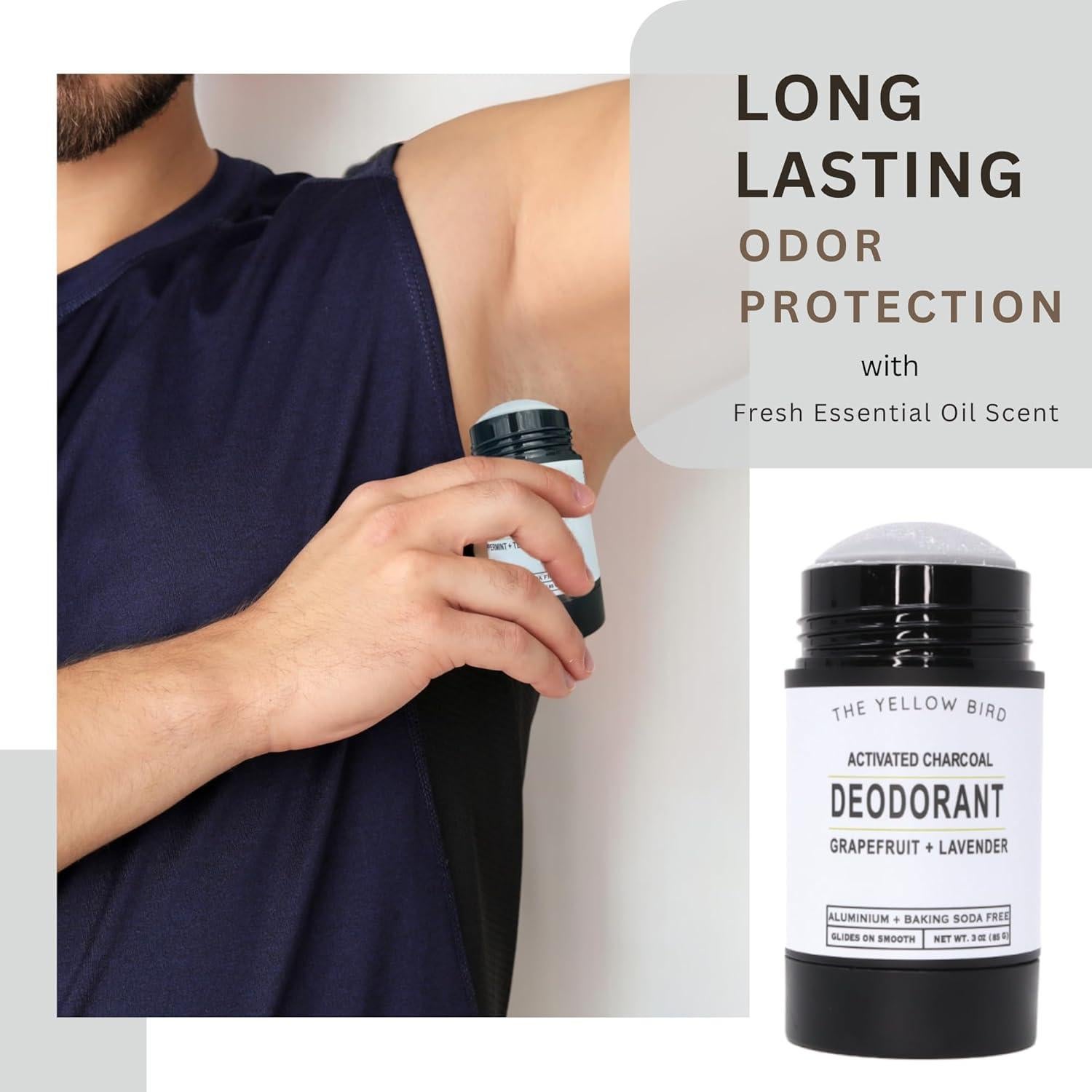 Desodorante Natural The Yellow Bird 85g - Vegano Lavanda