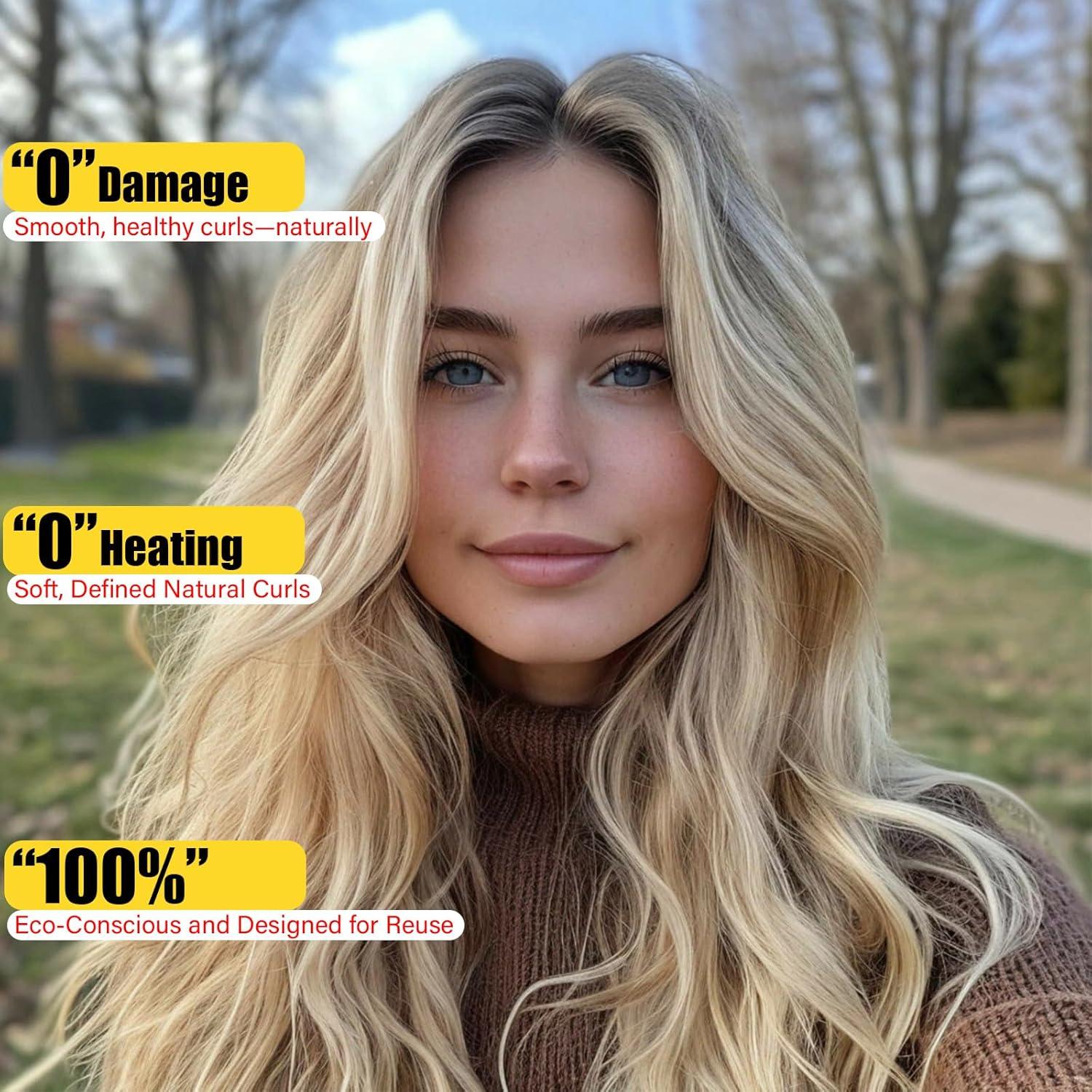 Rizador de Cabello Sin Calor Eutonys - Set Beige para Dormir