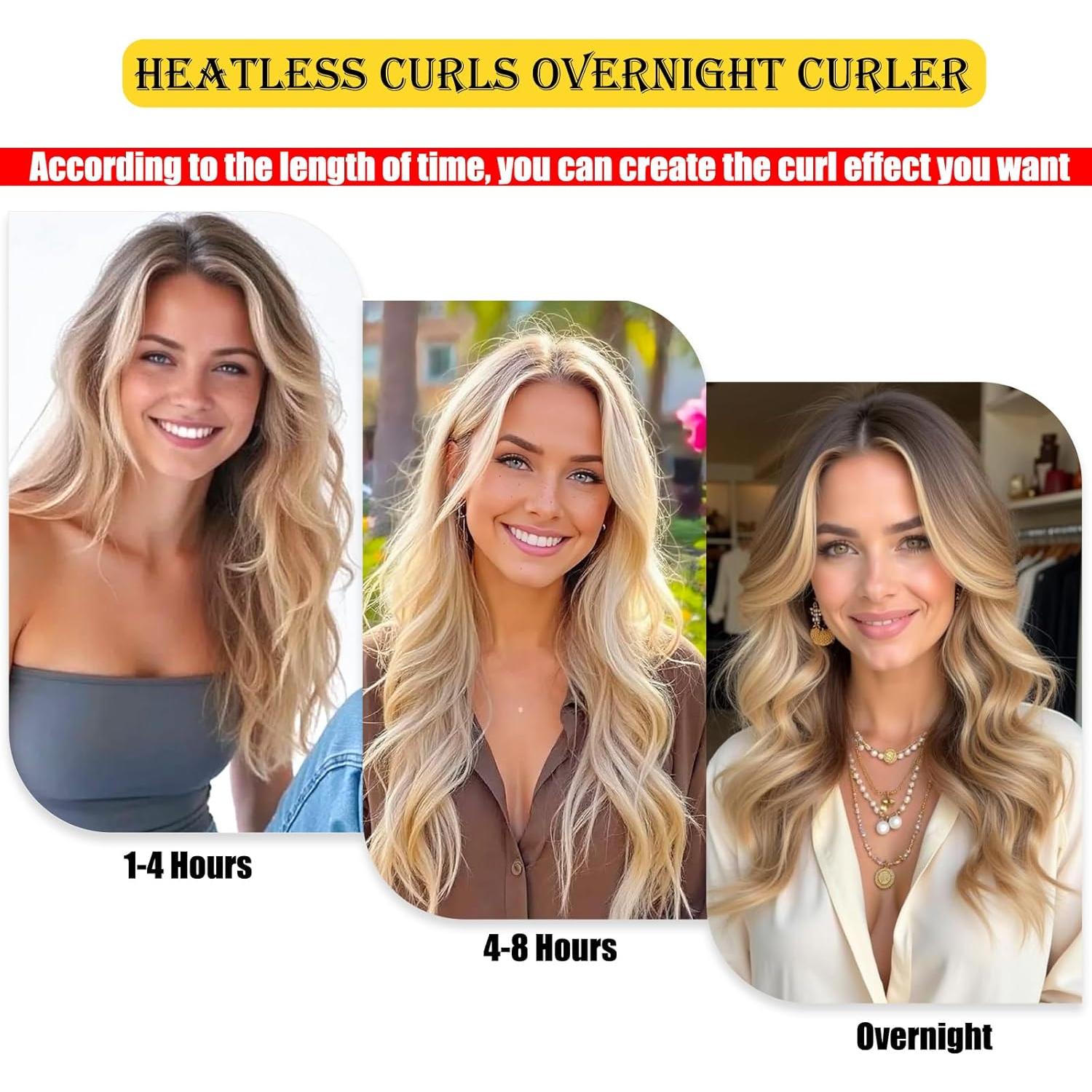 Rizador de Cabello Sin Calor Eutonys - Set Beige para Dormir