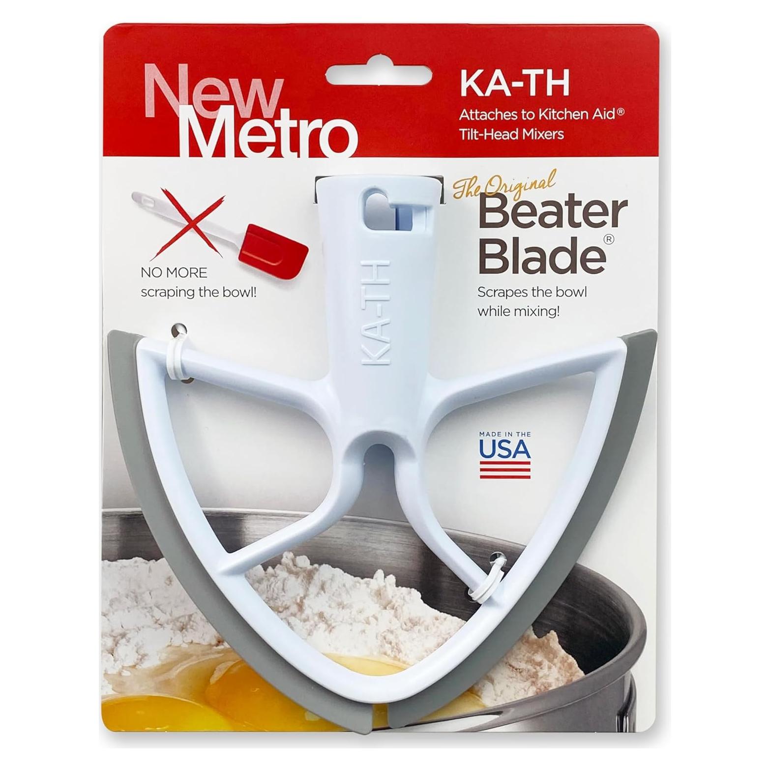 BeaterBlade Nuevo Metro KA-TH para KitchenAid 4.5-5 Qt Gris