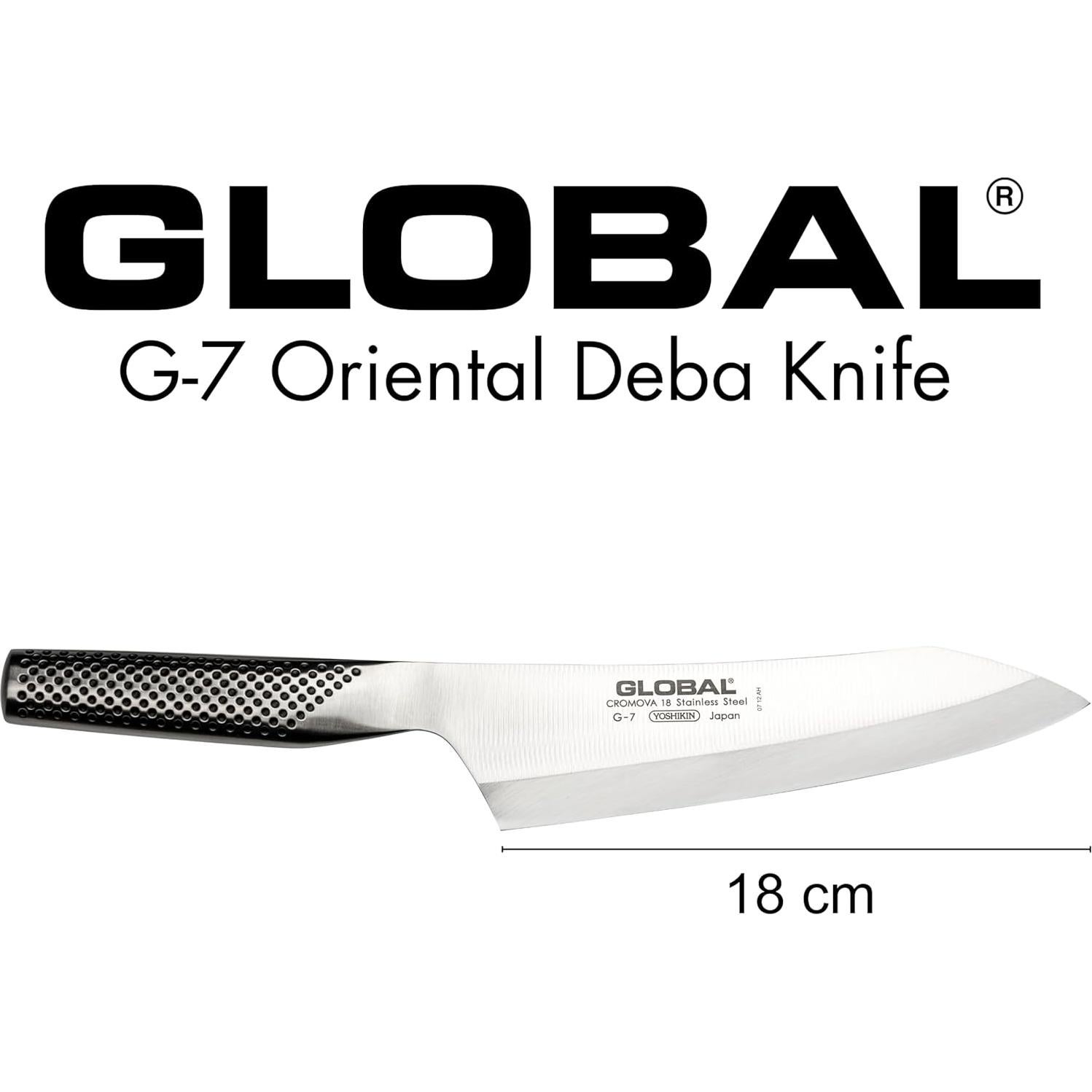 Cuchillo Deba Global G-7 de 17.8 cm - Acero Inoxidable Japonés
