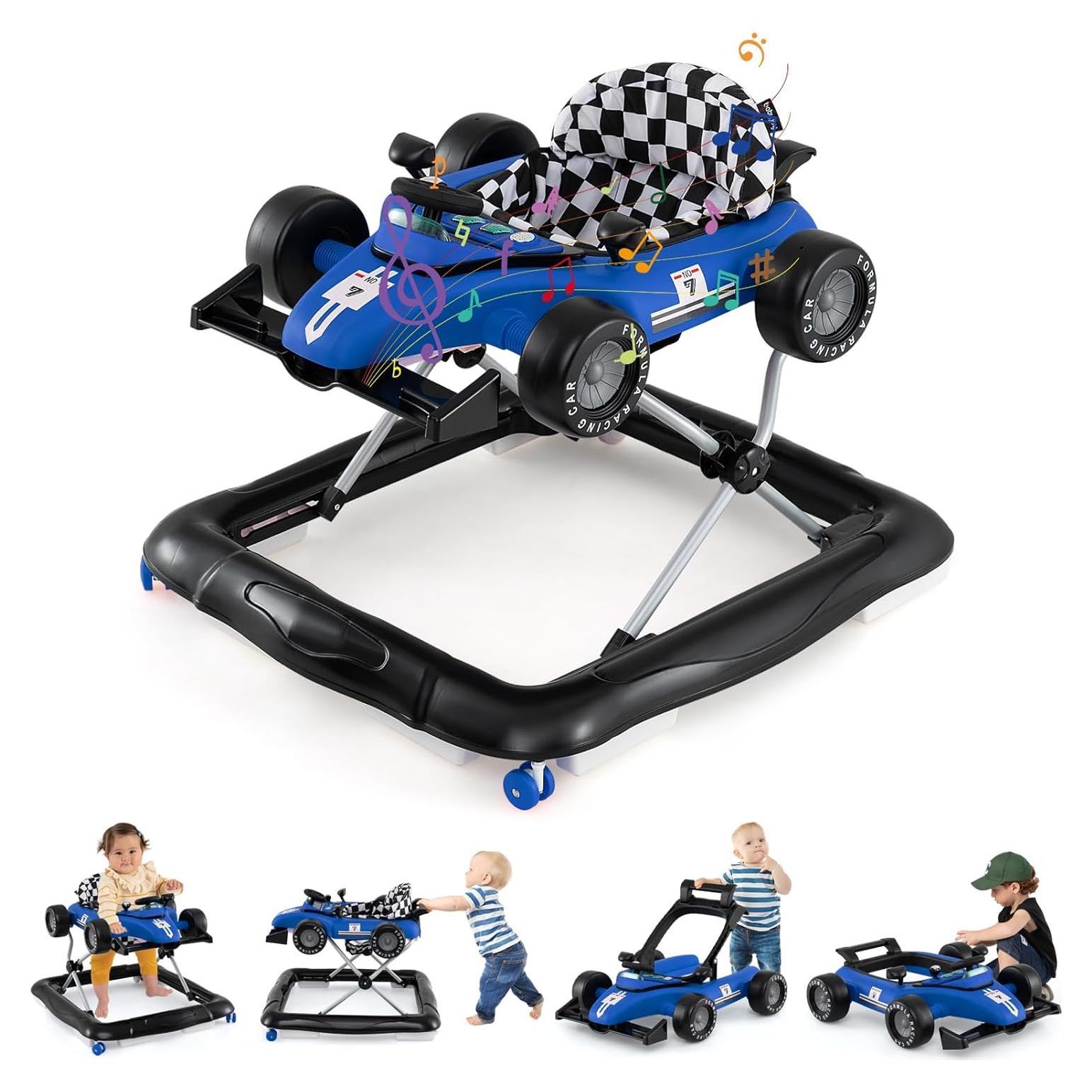 Andador 4 en 1 BABY JOY para Bebés Ajustable y Plegable