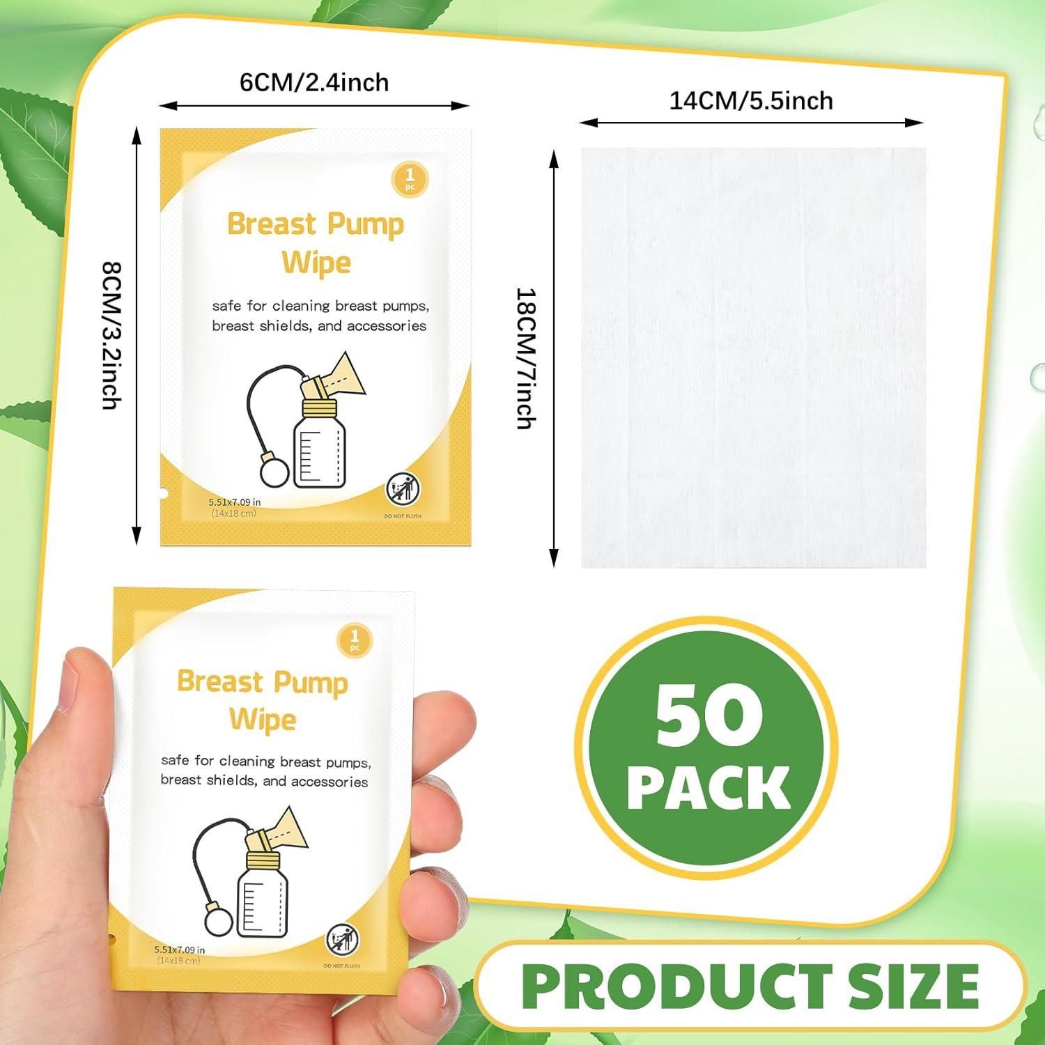 Toallitas para Extractores de Leche Demissle 50 Pcs Higiénicas