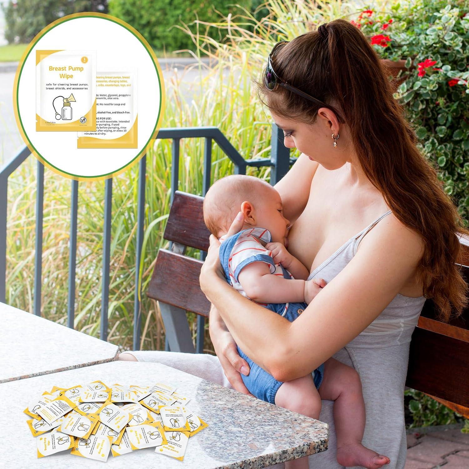 Toallitas para Extractores de Leche Demissle 50 Pcs Higiénicas