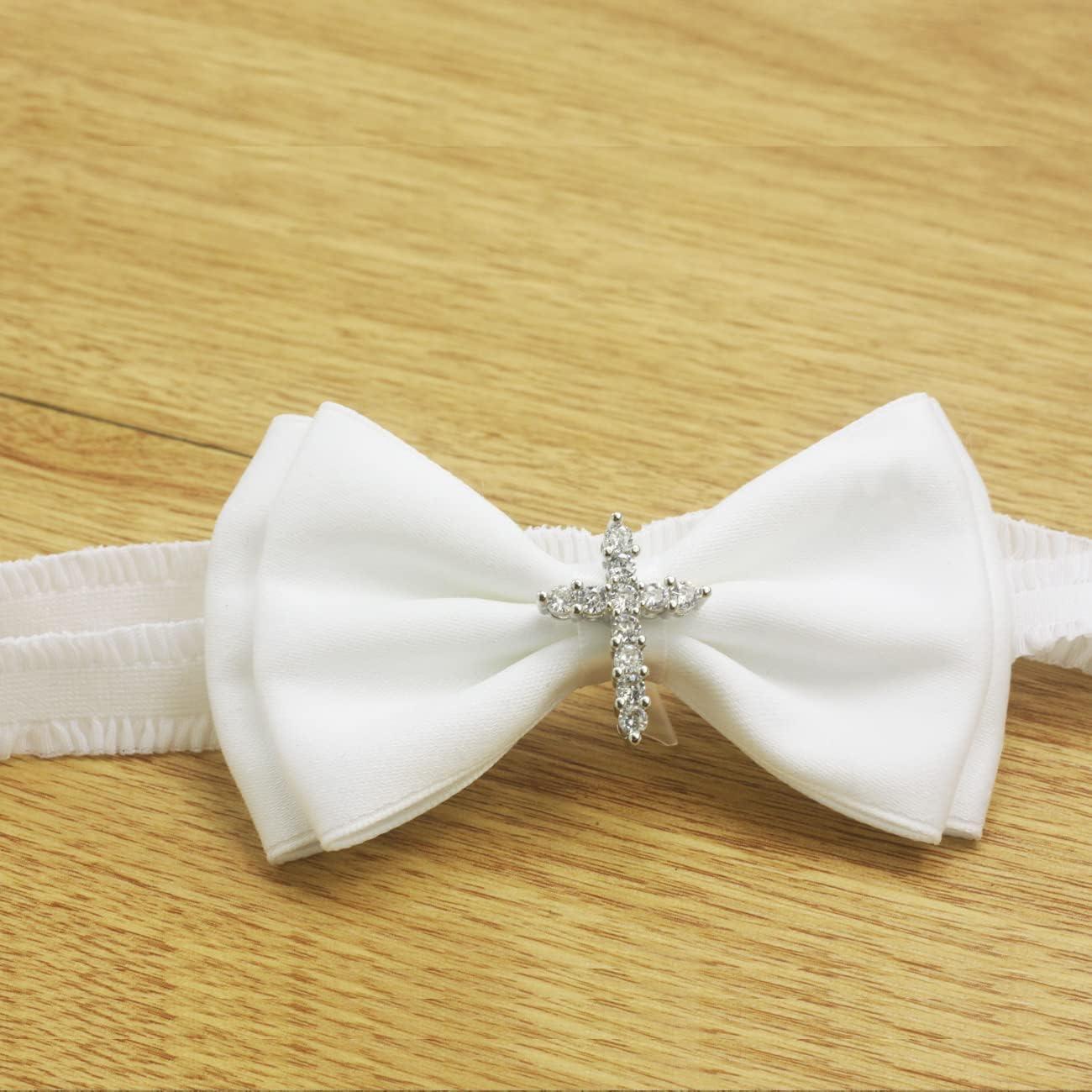 Conjunto Bautizo Niñas Nihao - Zapatos Blancos y Diadema