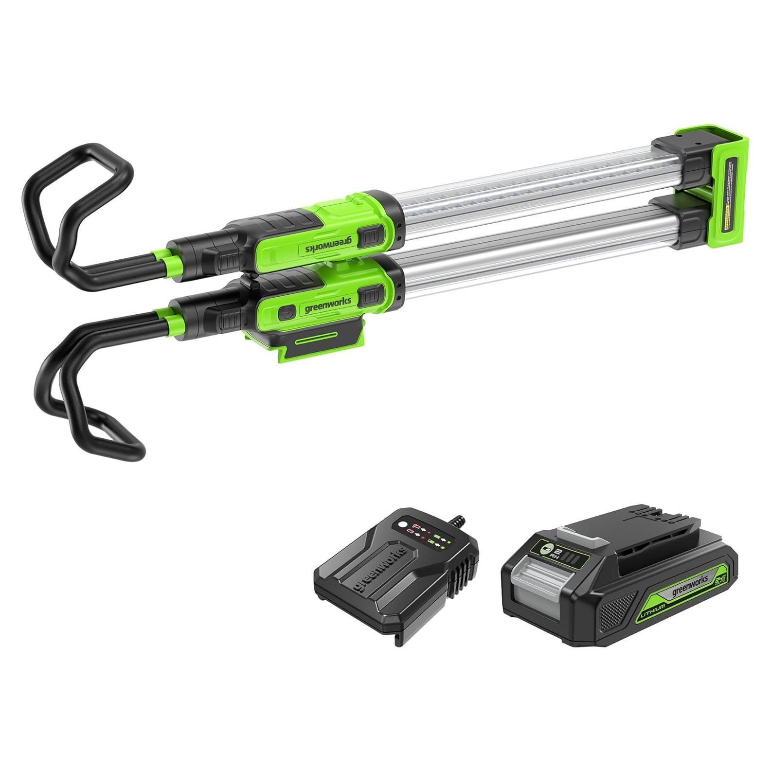 Luz de trabajo Greenworks 24V LED 1200 lúmenes 2Ah