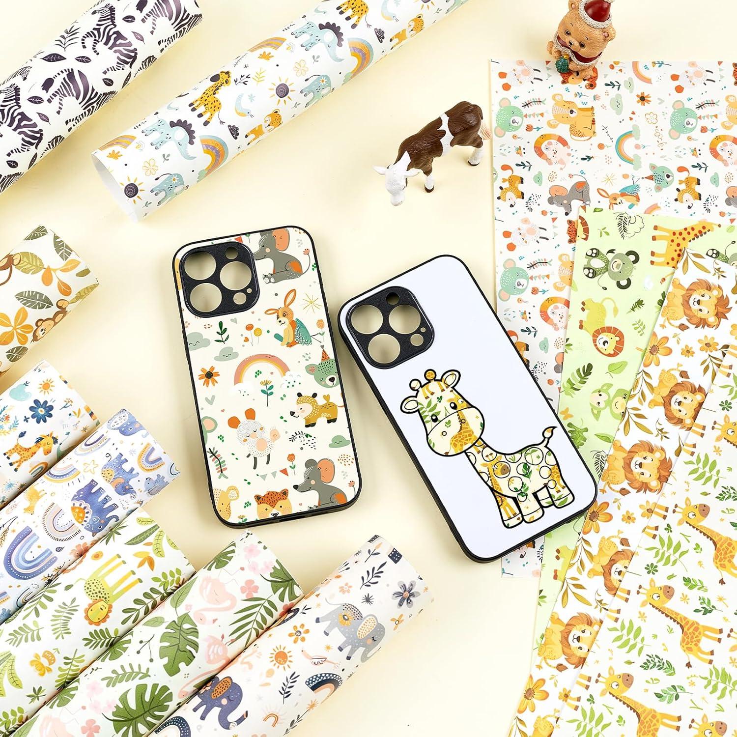 Vinilo Permanente Tintnut Animales 12 Hojas 30.48x25.4cm