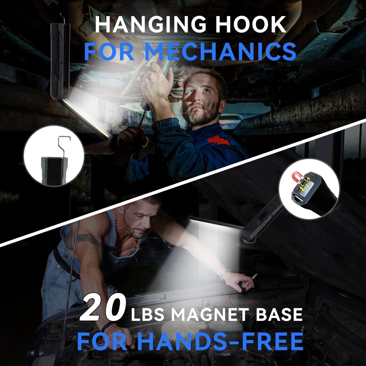 Luz de Trabajo LED Recargable Durapower 800 Lúmenes Plegable