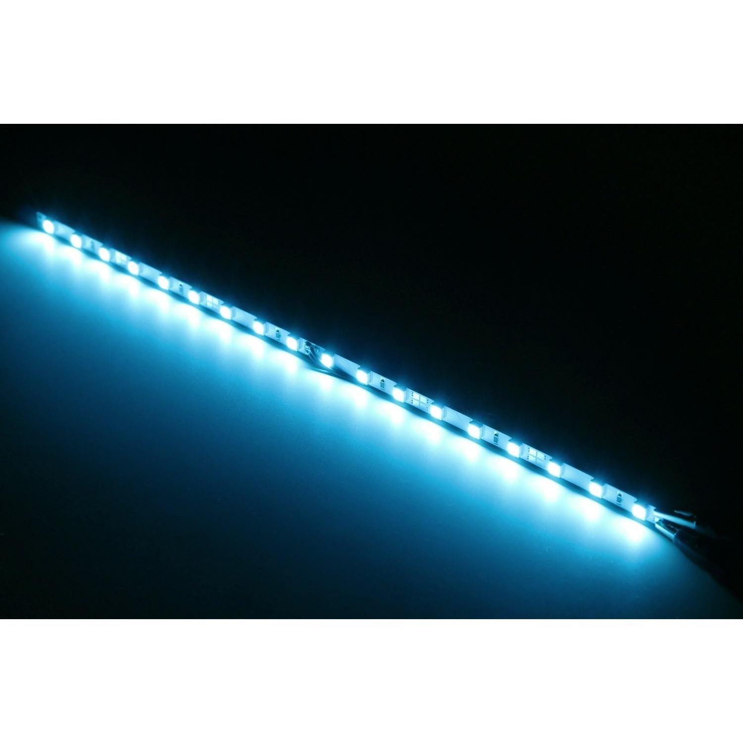 Tira de Luz LED iJDMTOY 30.48 cm Azul Hielo para Maletero