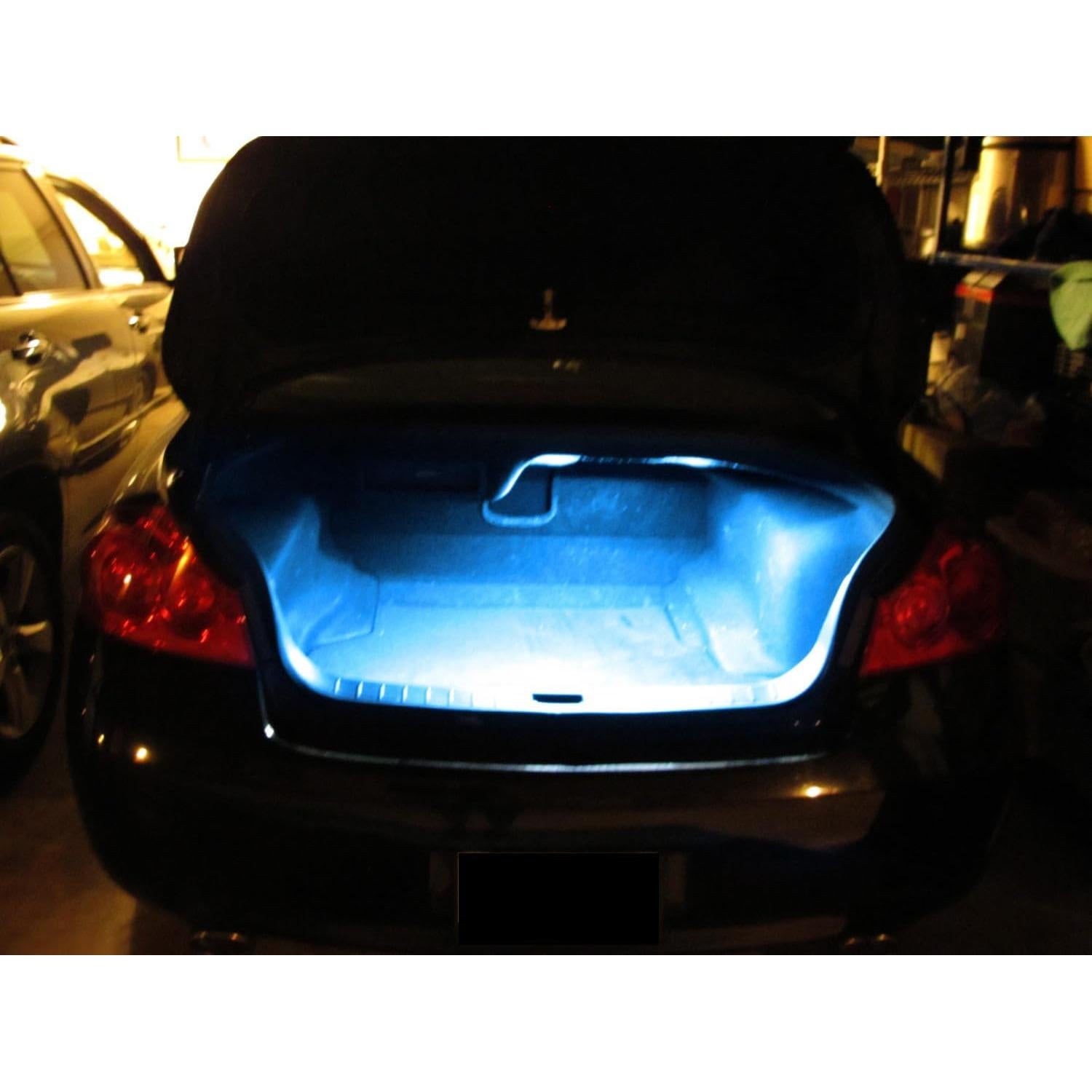 Tira de Luz LED iJDMTOY 30.48 cm Azul Hielo para Maletero