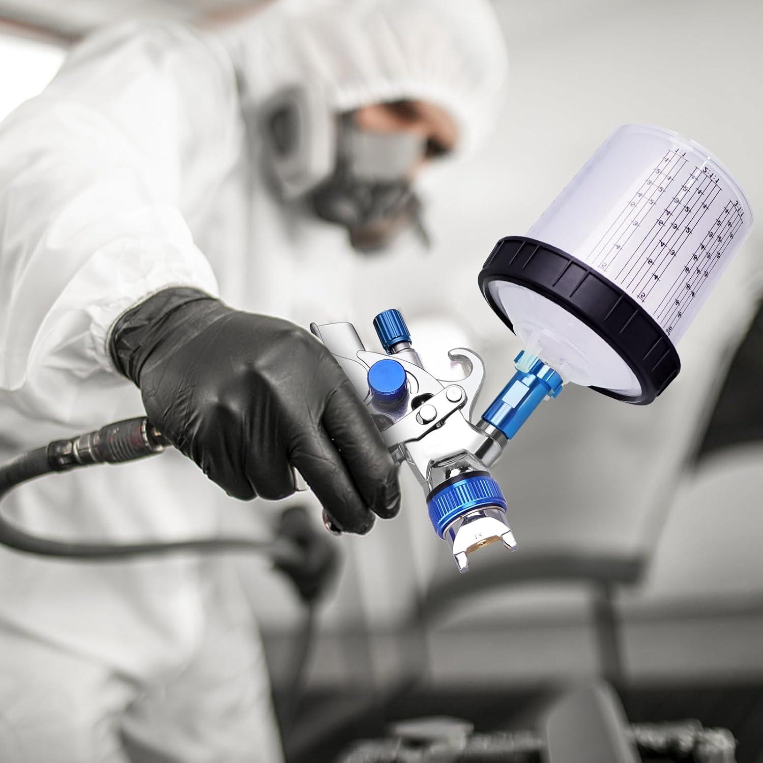 Pulverizador de pintura HVLP ROIKETU 600ML 10 piezas