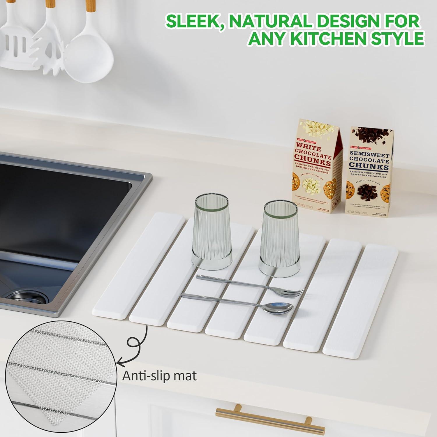 Alfombrilla de Secado de Platos SOSMAR 40x30 cm Diatomácea